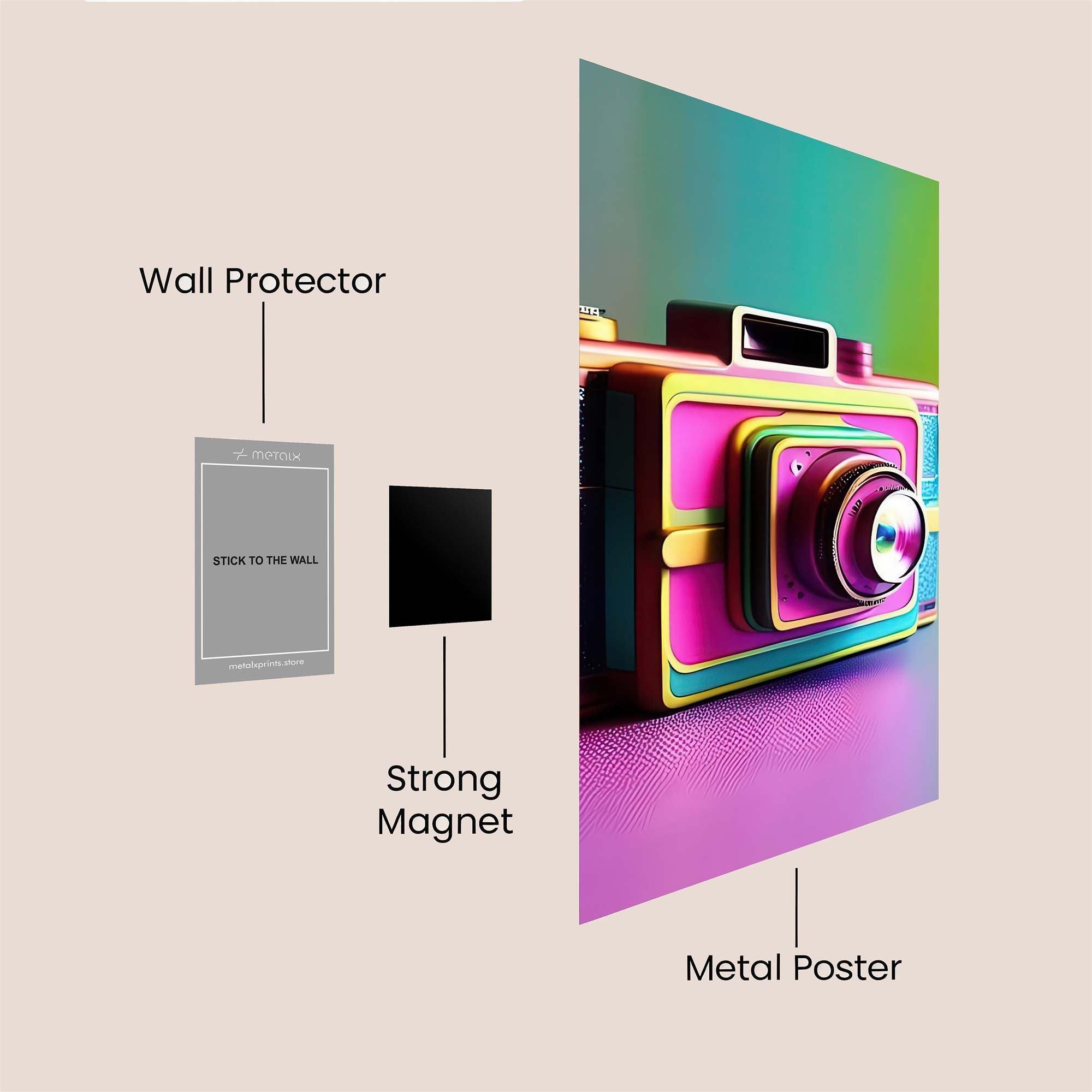 Rainbow Revel Safe Wall Magnetic / M