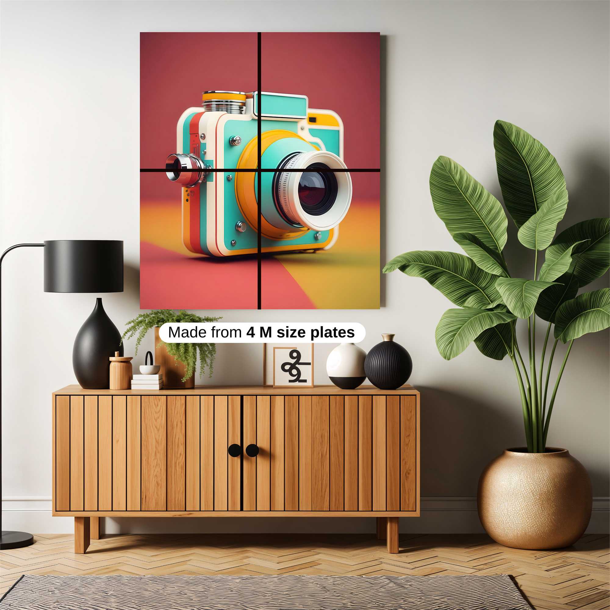 Retro Whimsy Safe Wall Magnetic / M