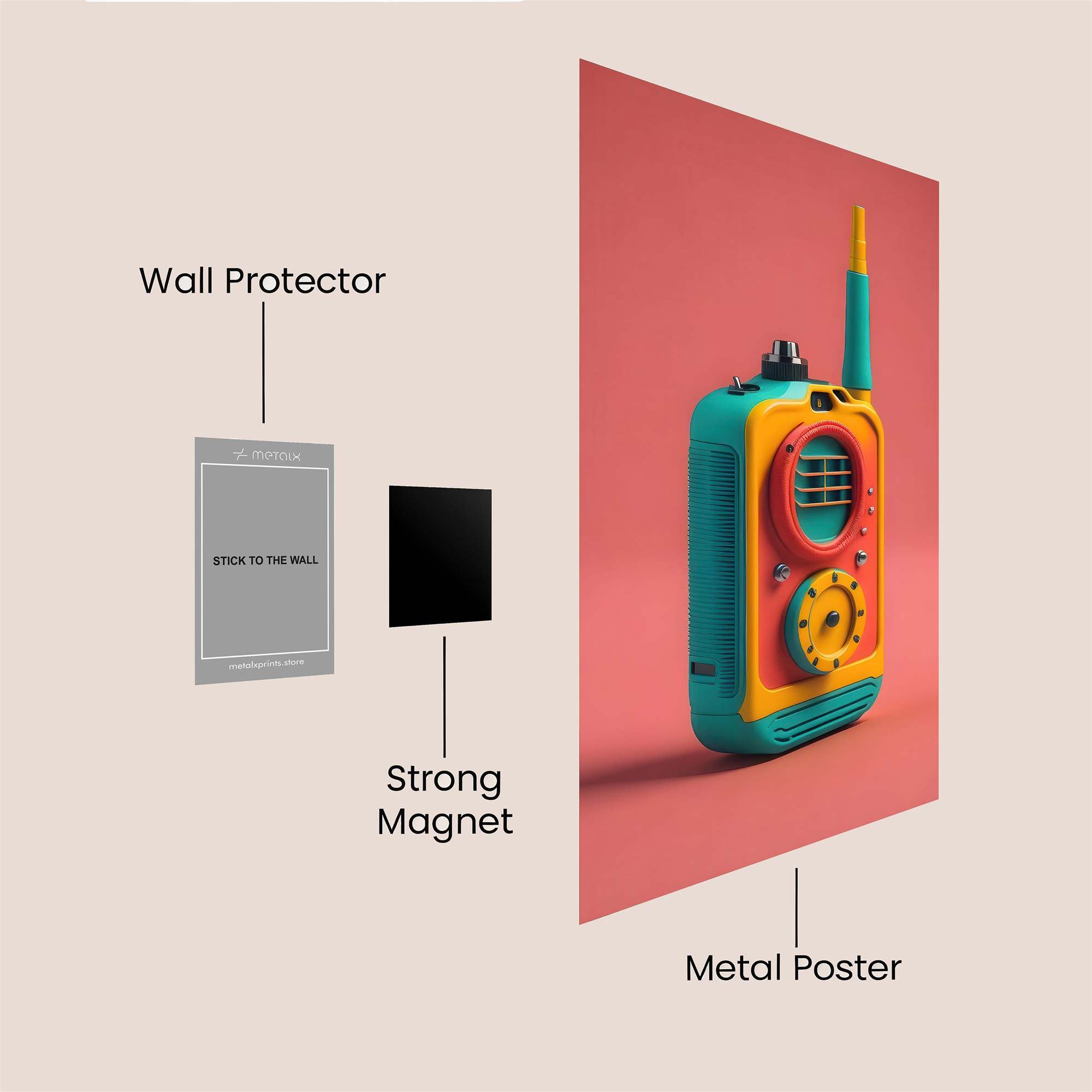 Walkie-Talkie Whimsy Safe Wall Magnetic / M