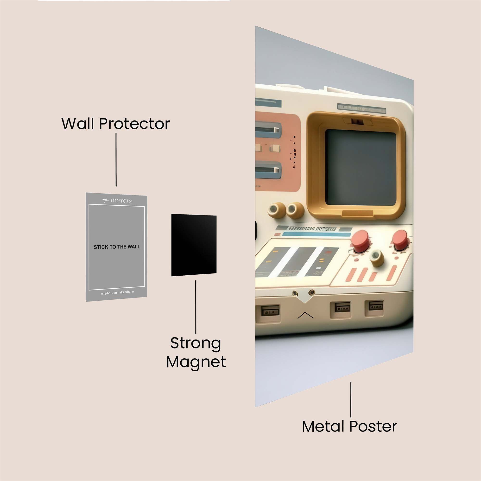 RetroGamer Safe Wall Magnetic / M