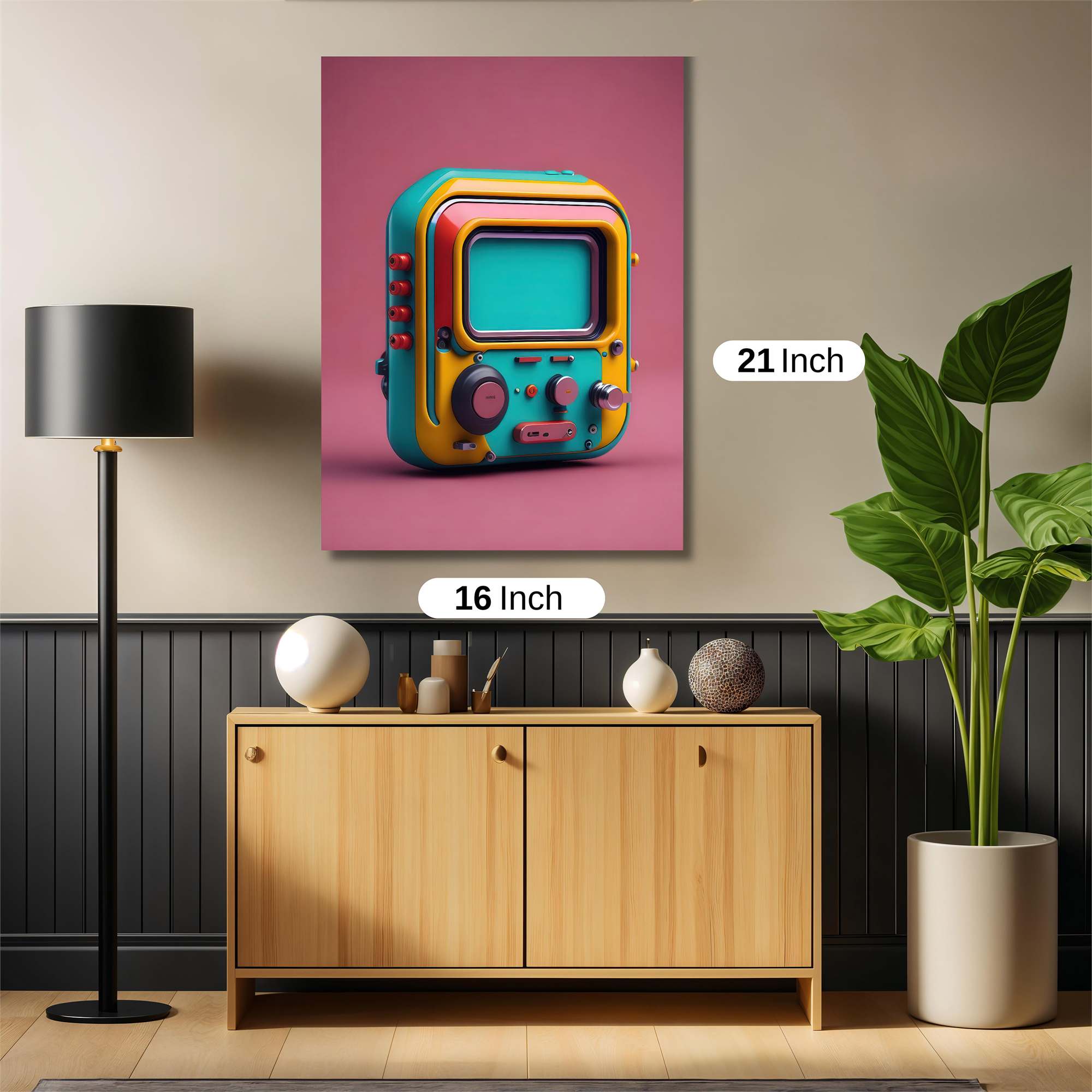 Retro Whimsy Safe Wall Magnetic / M