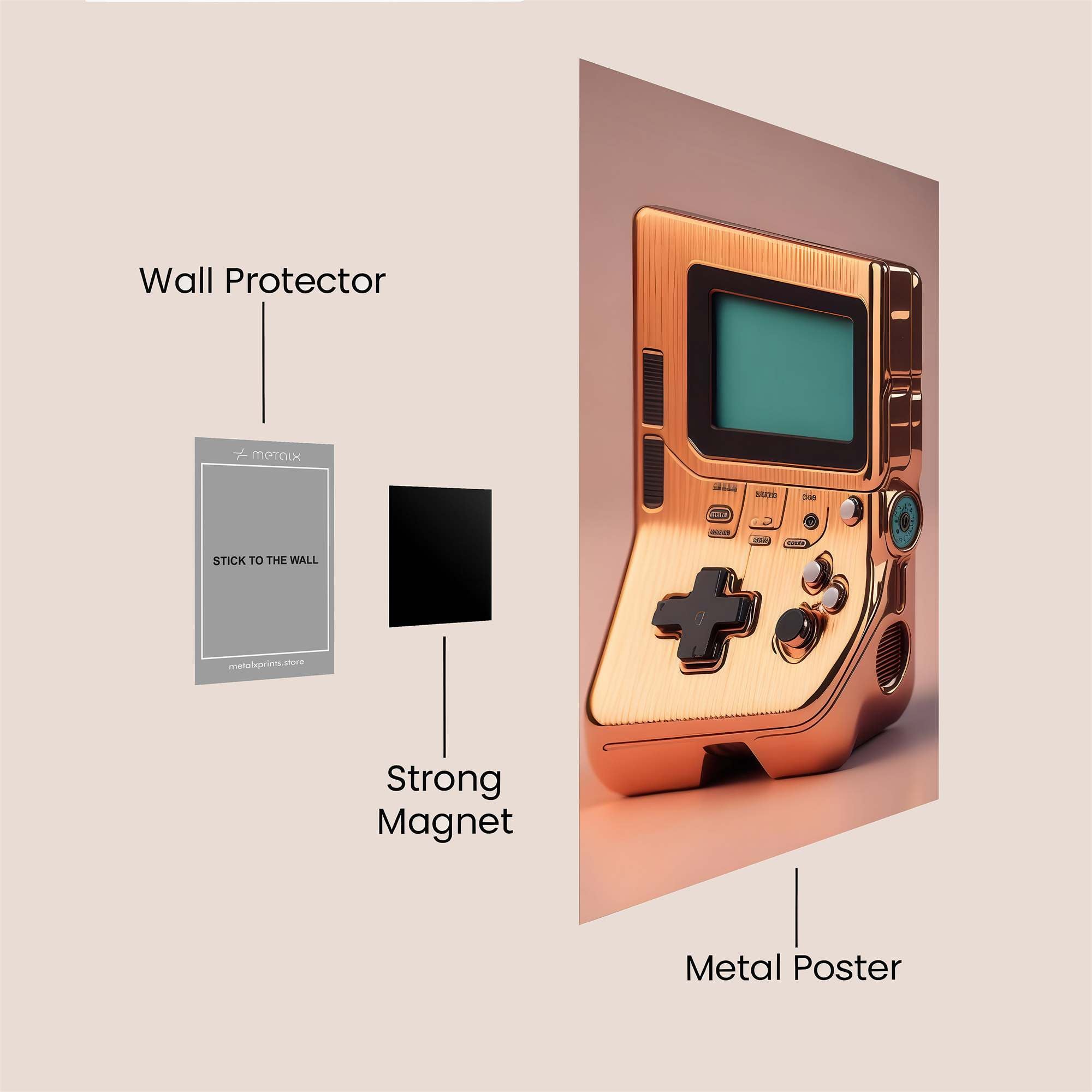RetroGlow Safe Wall Magnetic / M