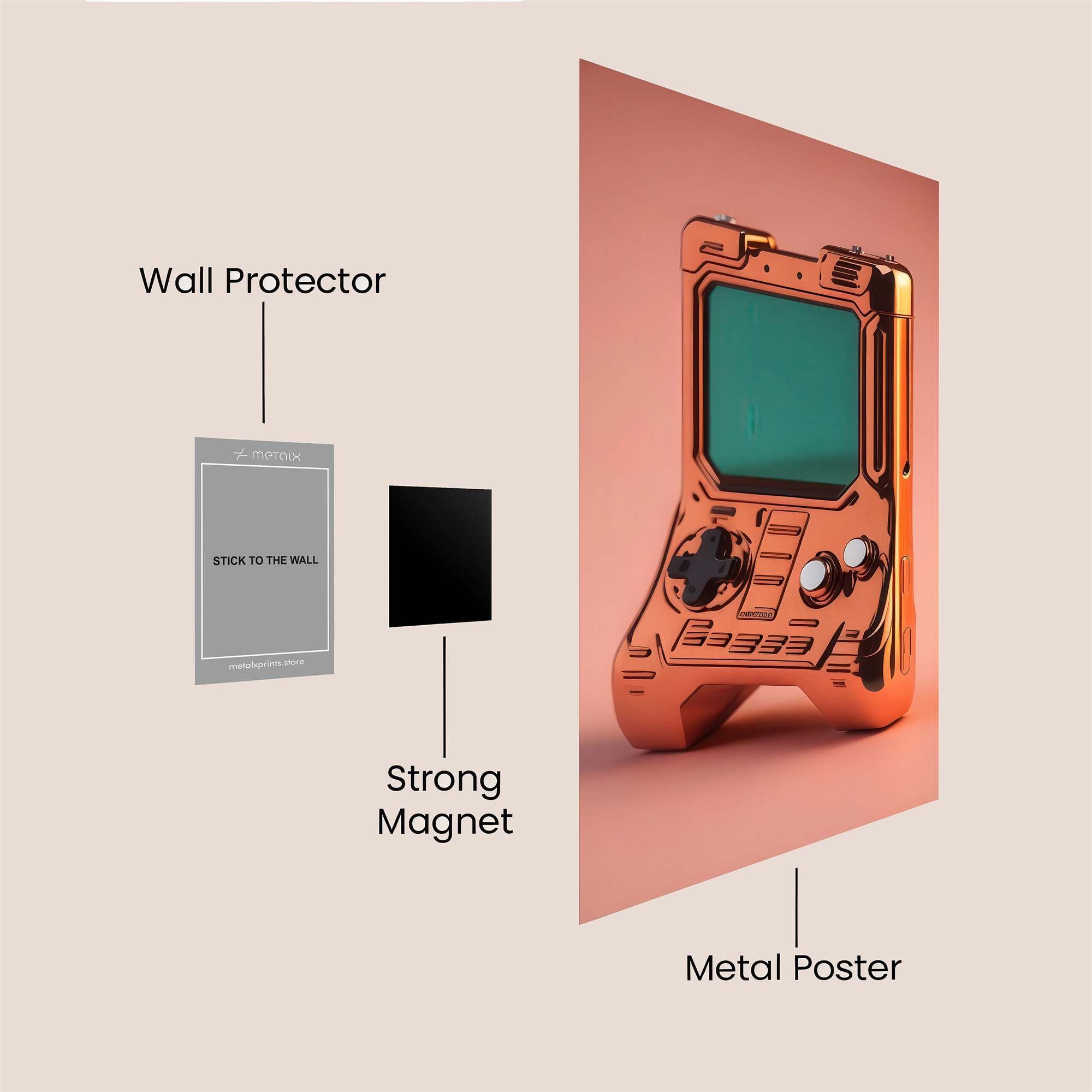 Retro Radiance Safe Wall Magnetic / M