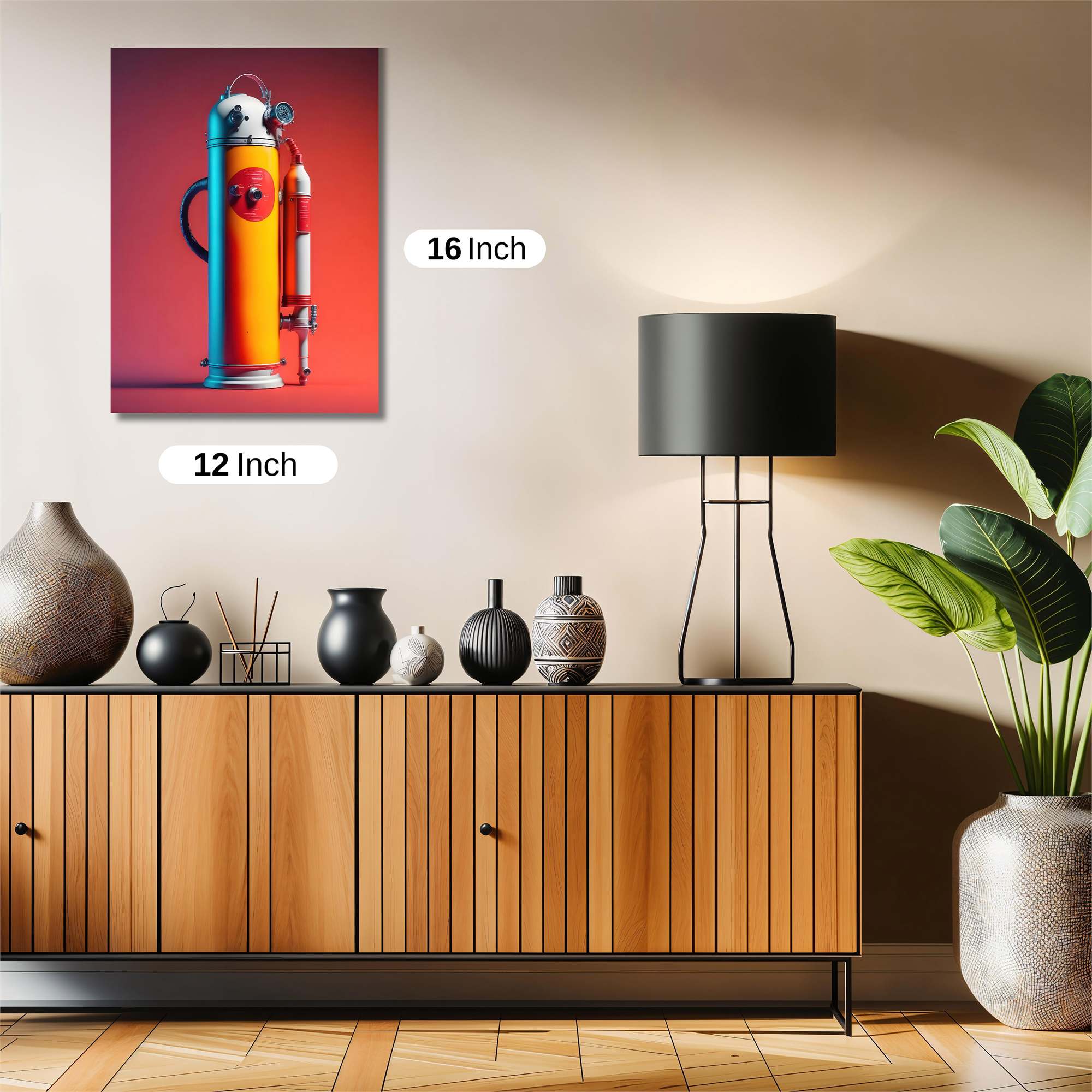 Retro Futuristic Safe Wall Magnetic / M