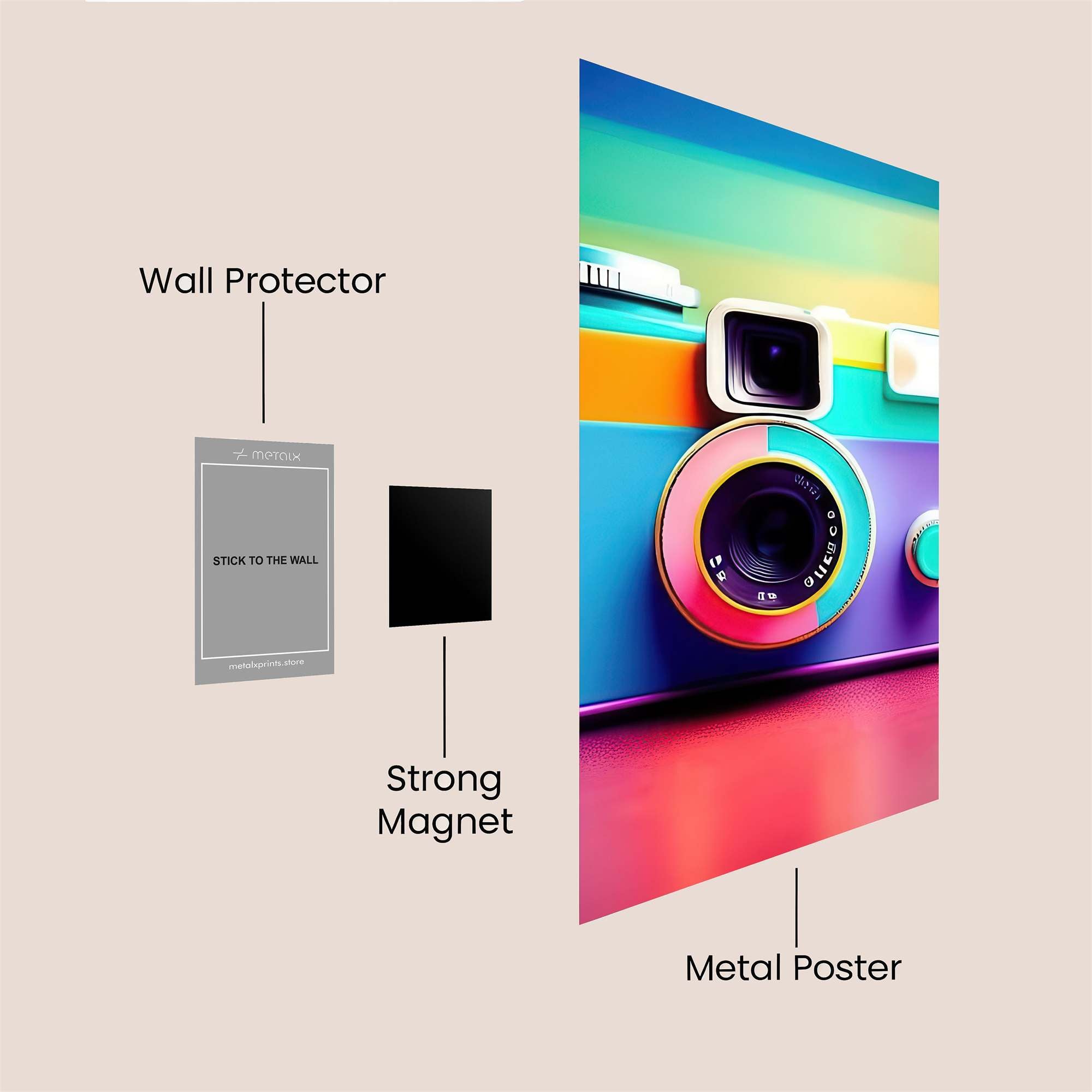 Camera Whimsy Safe Wall Magnetic / M