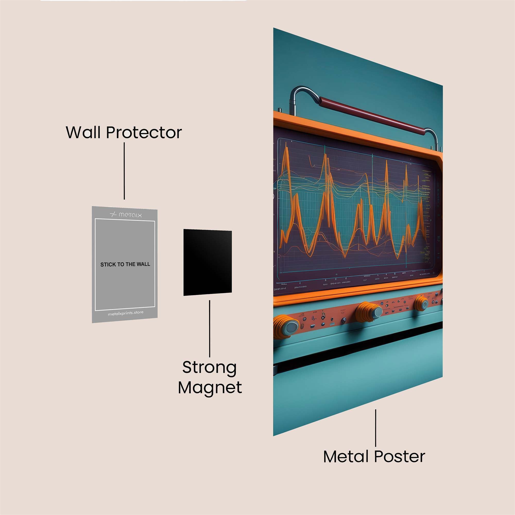 Oscilloscope Odyssey Safe Wall Magnetic / M