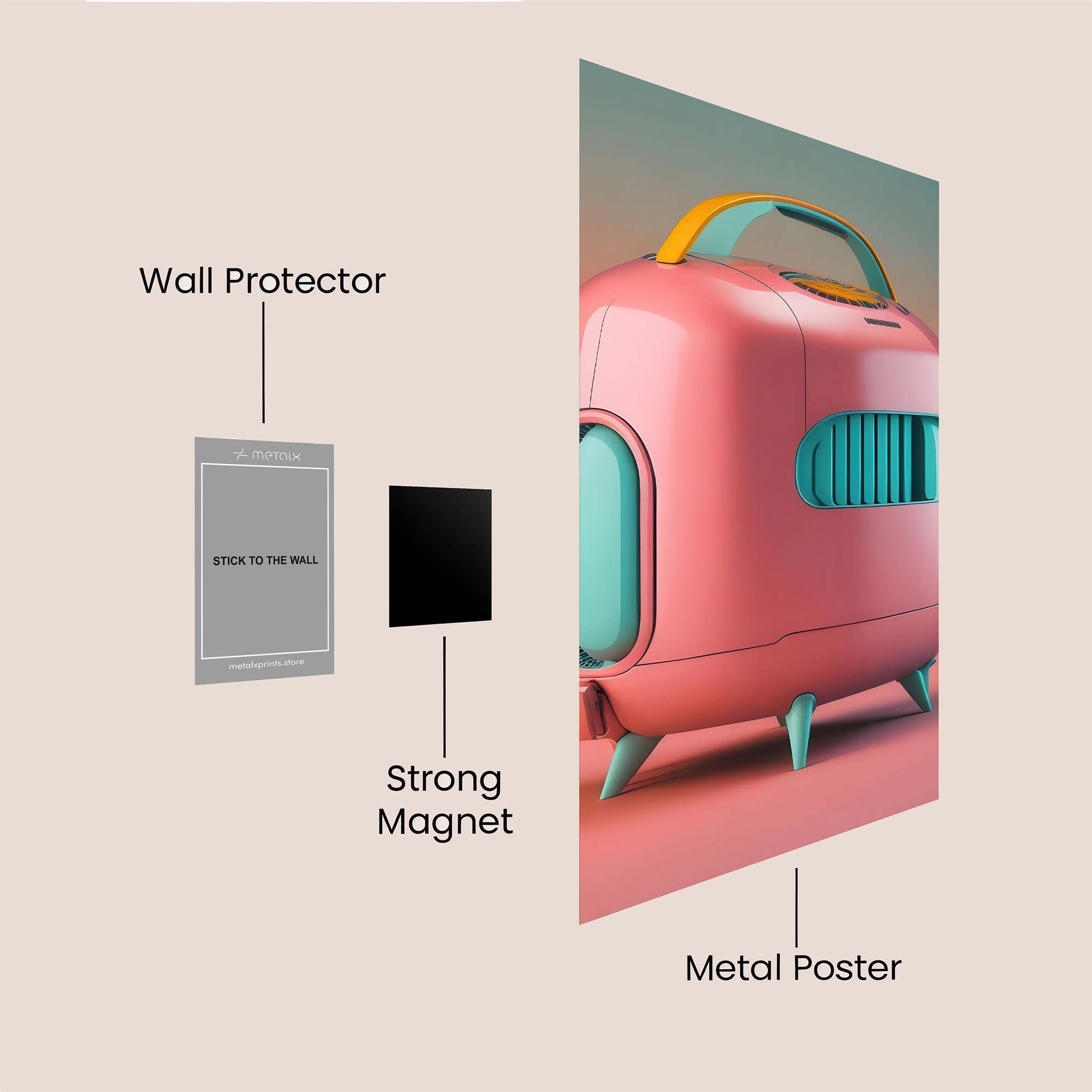 Robot Whimsy Safe Wall Magnetic / M