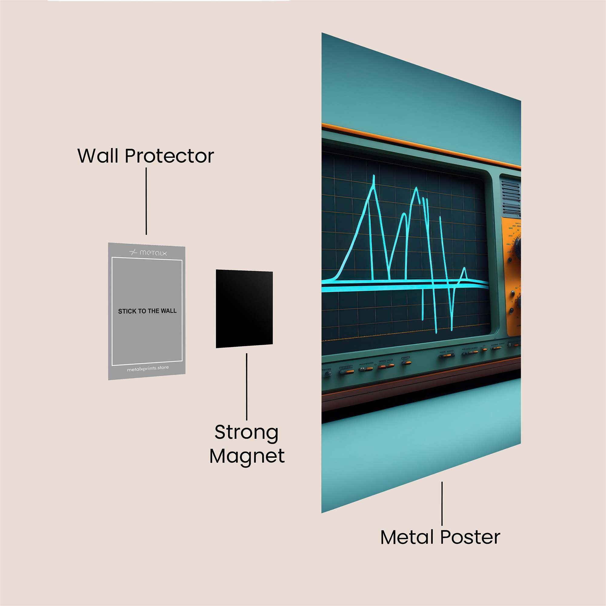 Oscilloscope Odyssey Safe Wall Magnetic / M