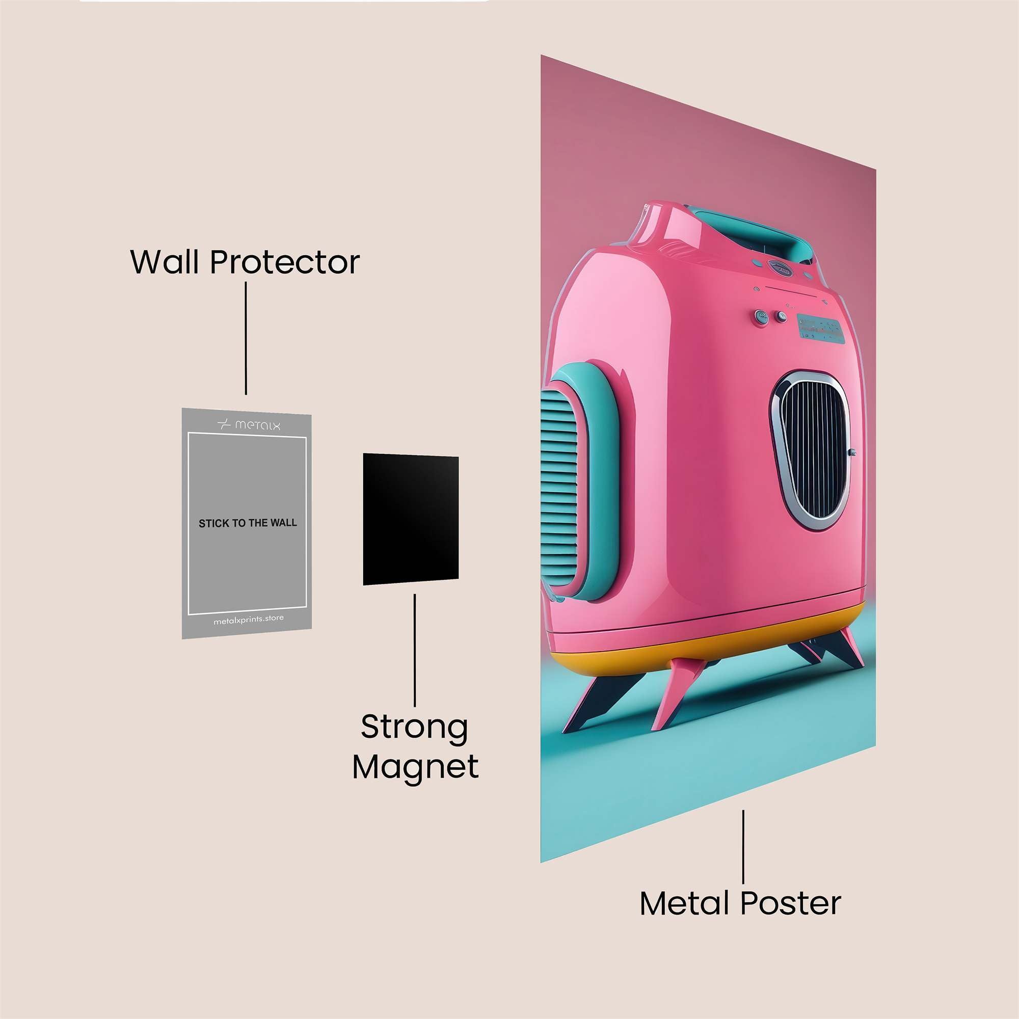 Retro Dream Safe Wall Magnetic / M