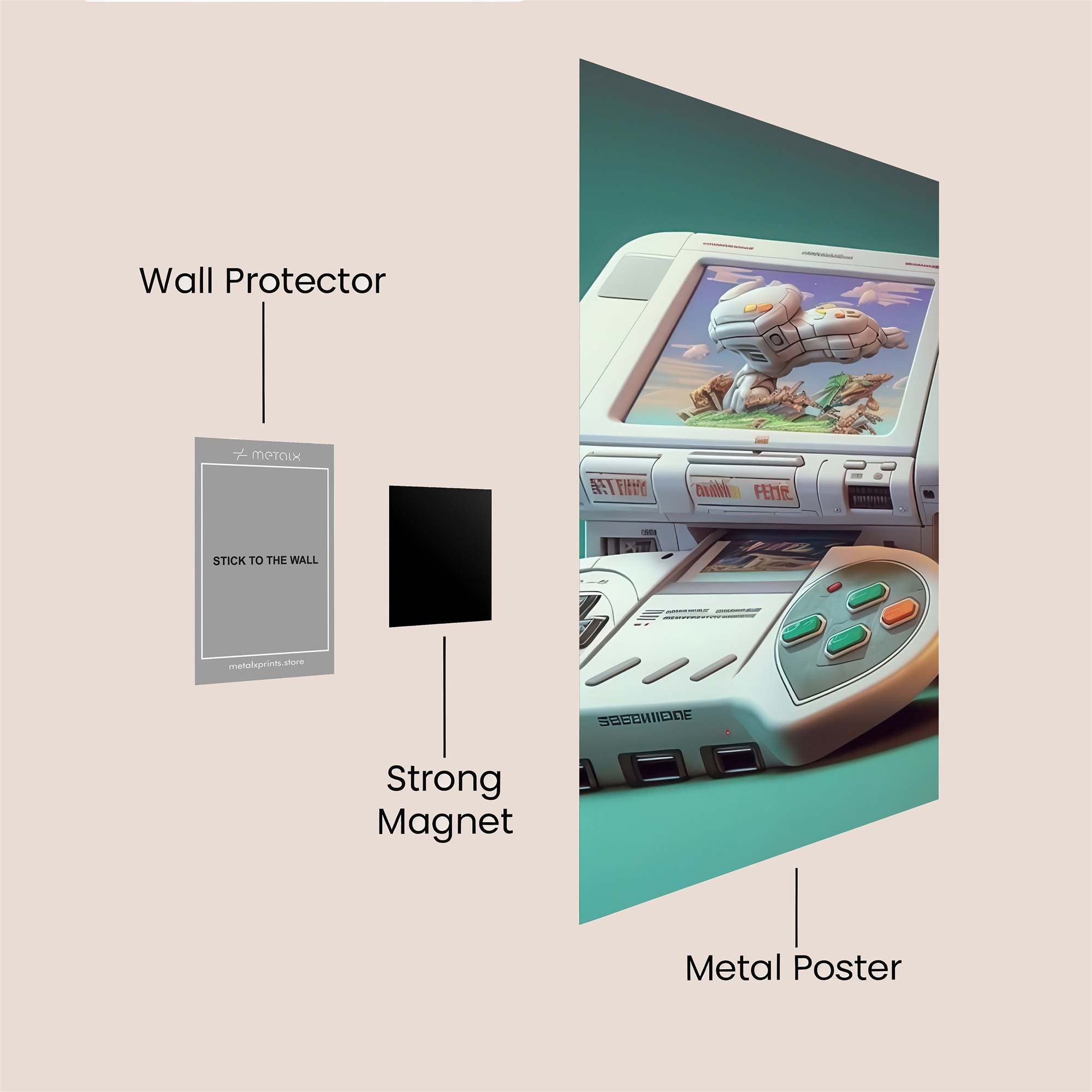 Nostalgic Adventure Safe Wall Magnetic / M