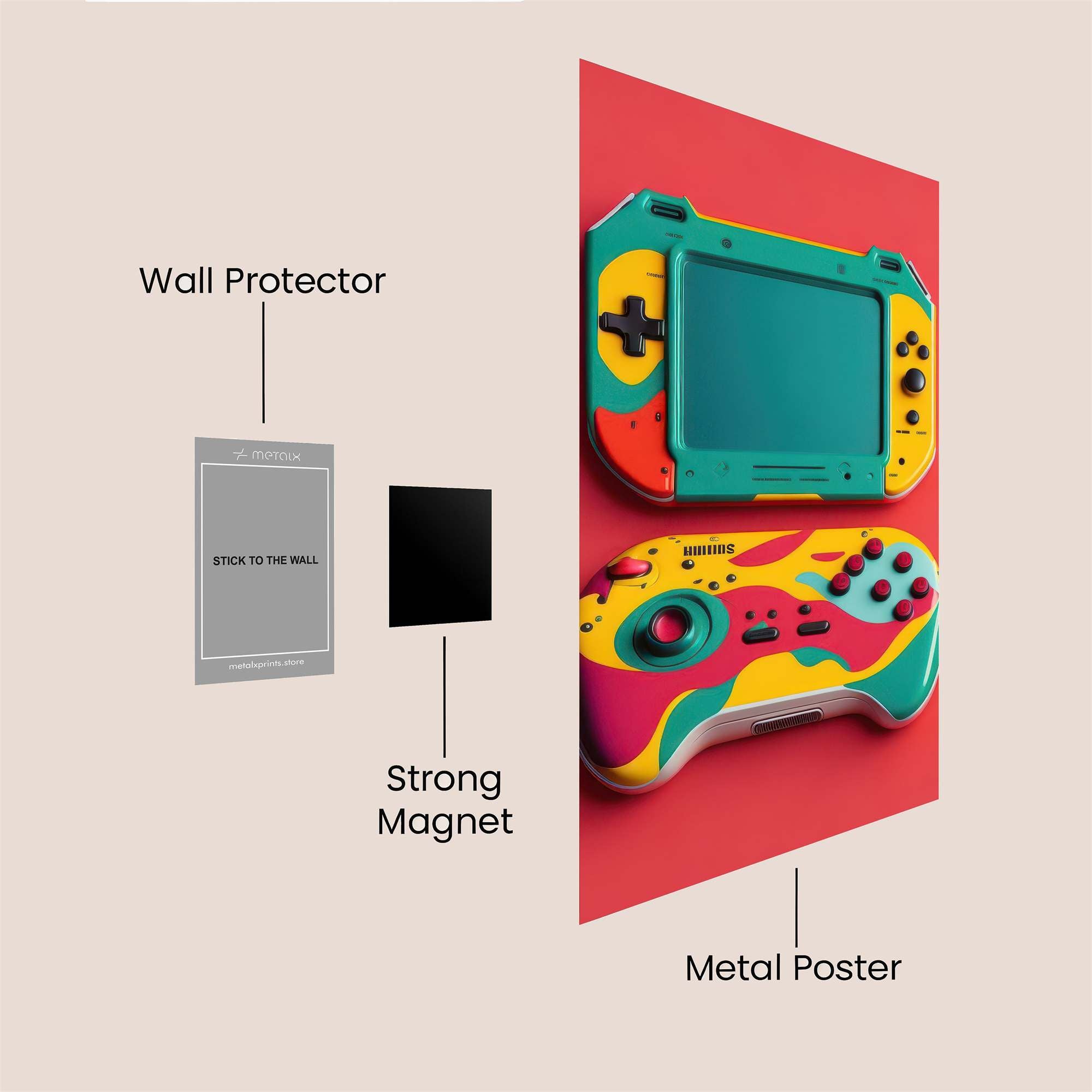 Gameboy Joyful Safe Wall Magnetic / M