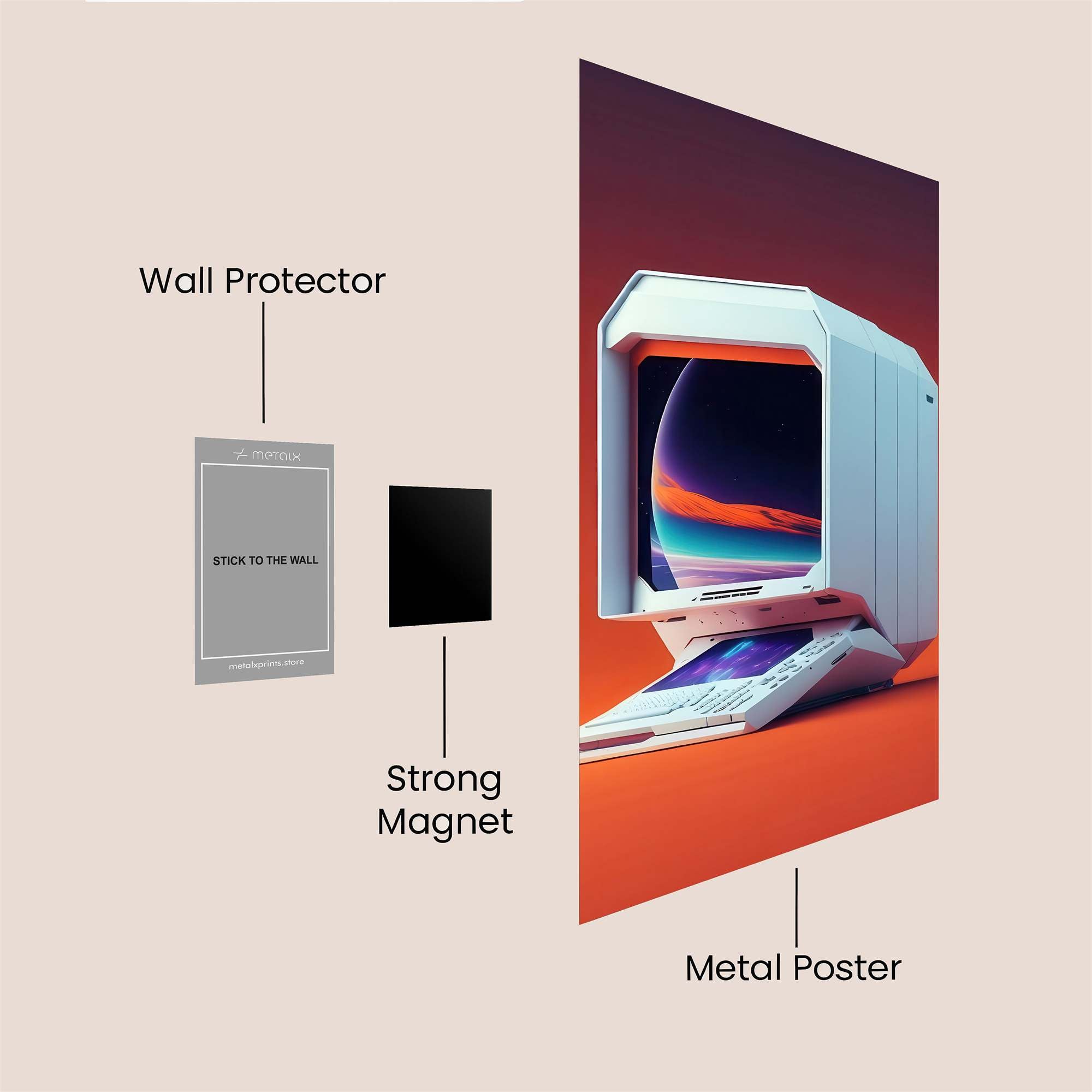 Retro Dream Safe Wall Magnetic / M