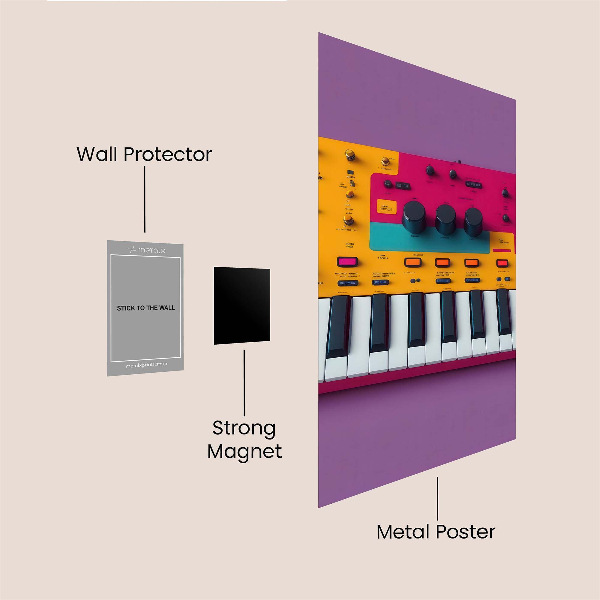 SynthVibes Safe Wall Magnetic / M