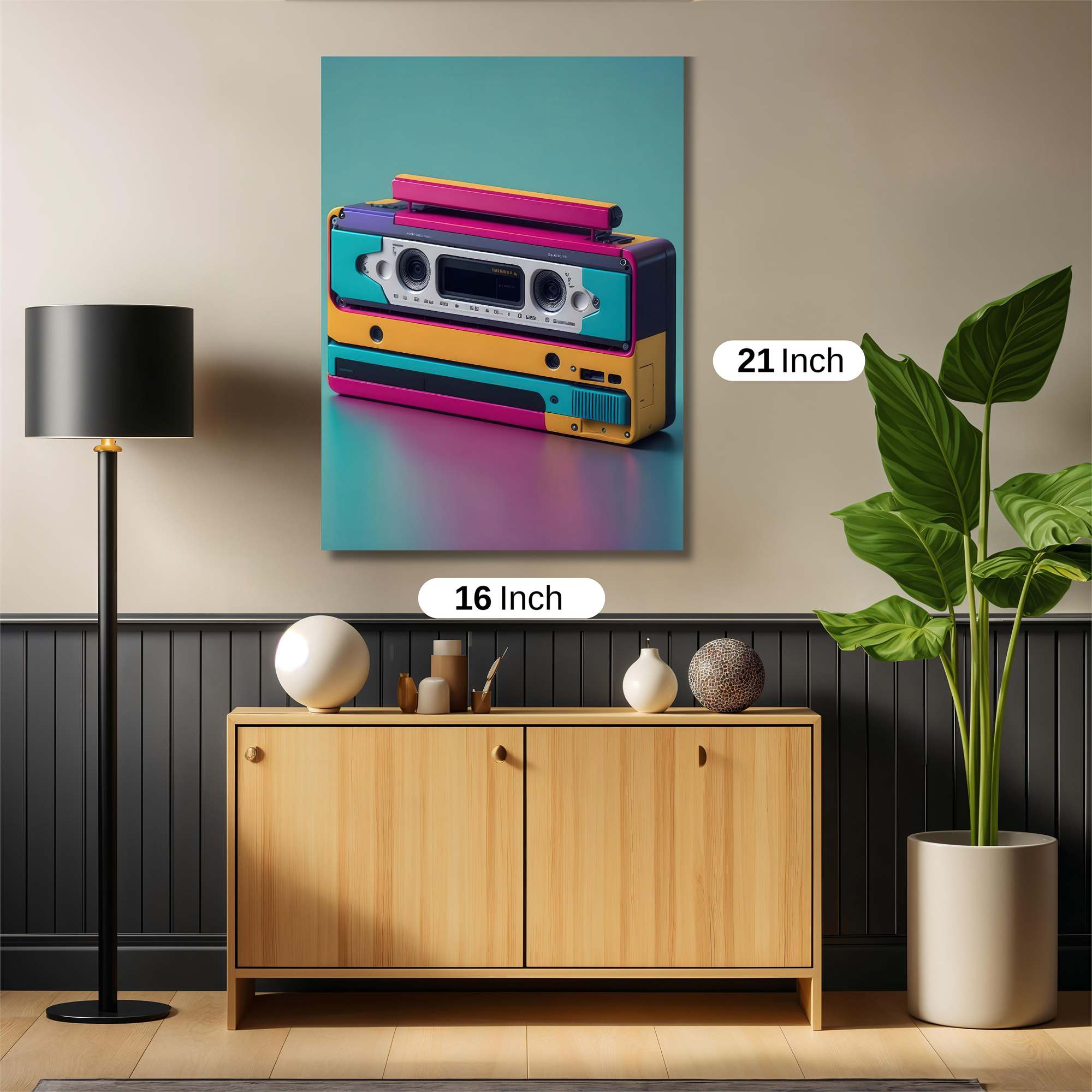 Boombox Bliss Safe Wall Magnetic / M