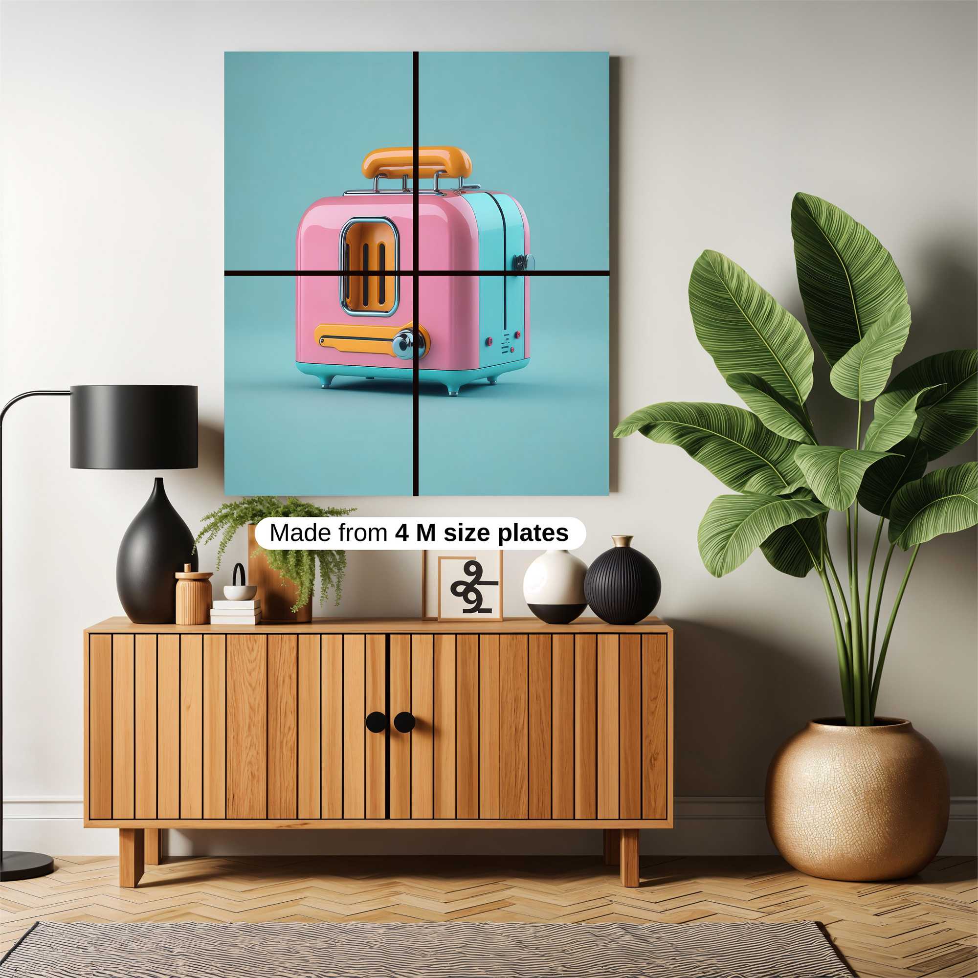 Toaster Whimsy Safe Wall Magnetic / M