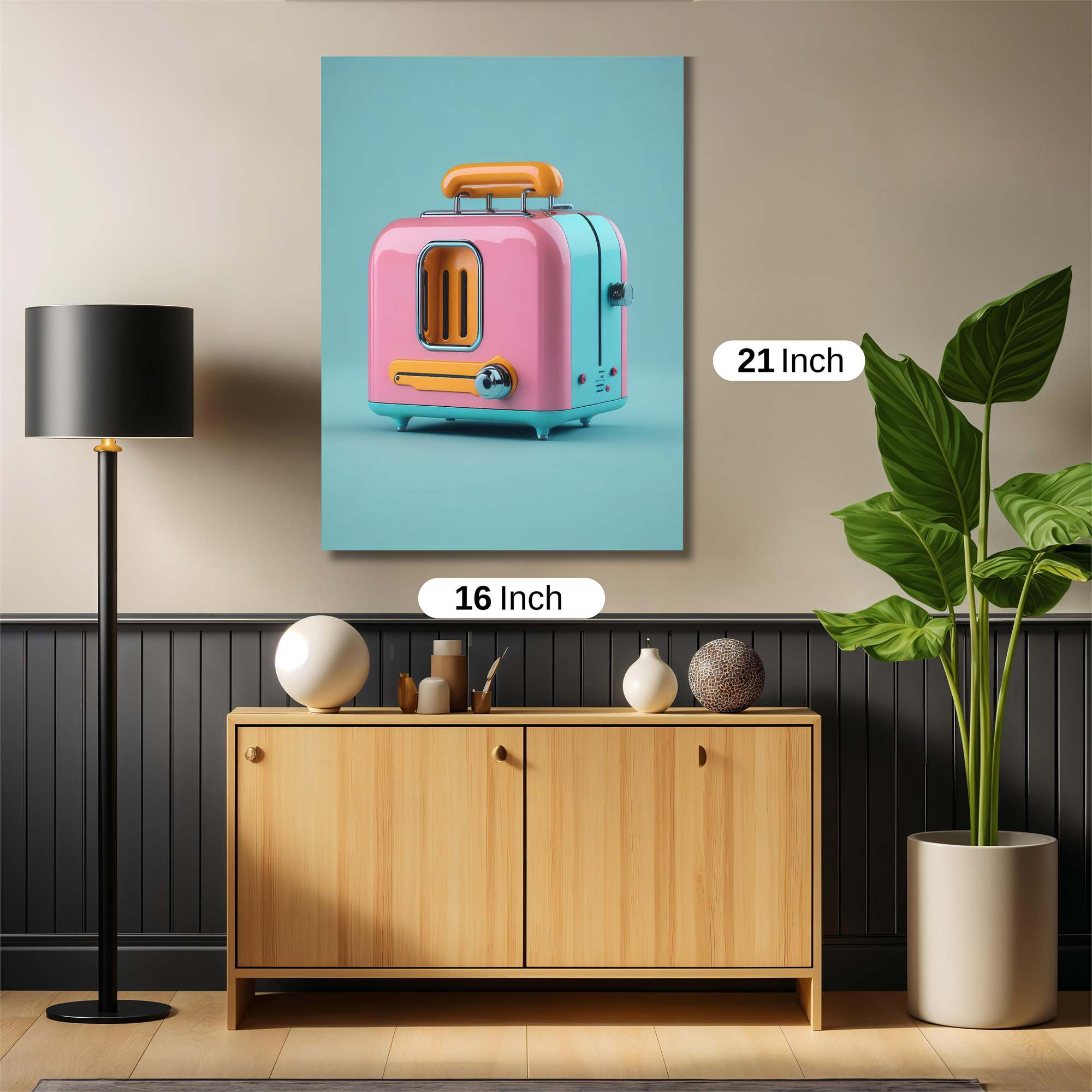 Toaster Whimsy Safe Wall Magnetic / M