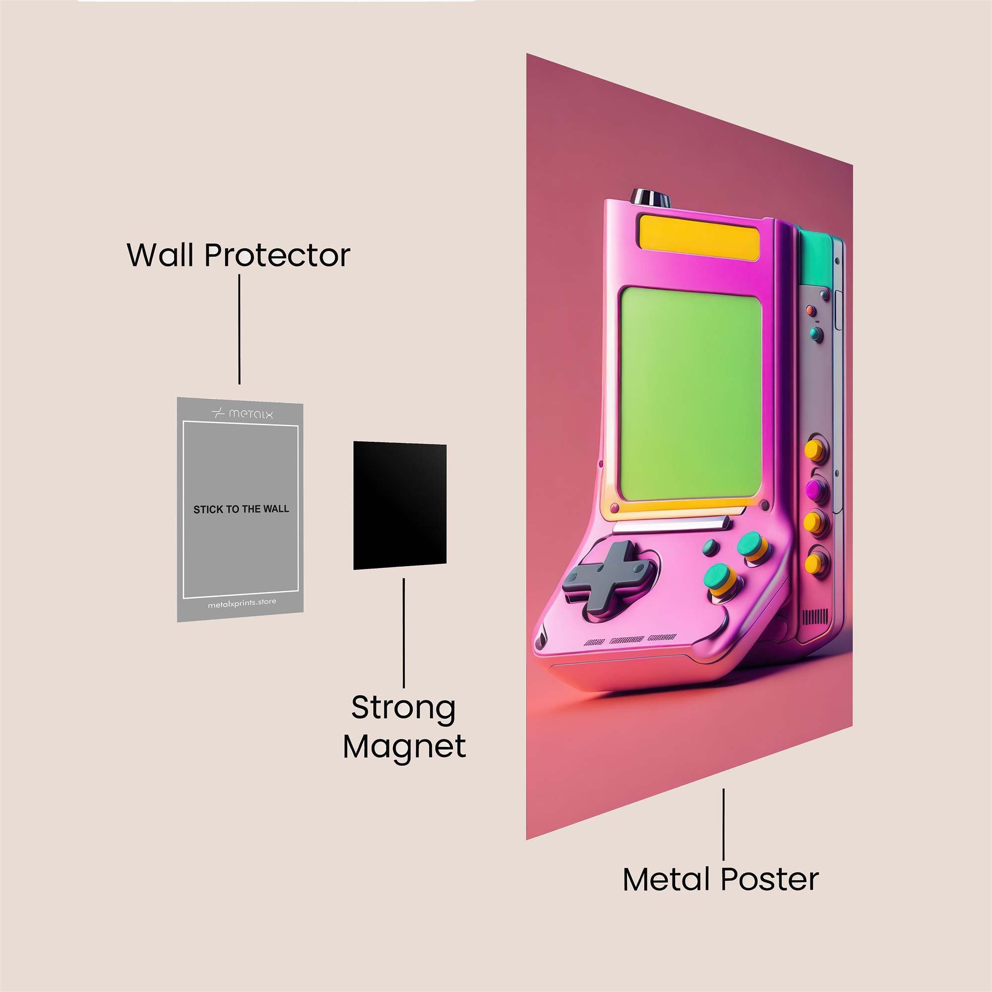 Gameboy Euphoria Safe Wall Magnetic / M