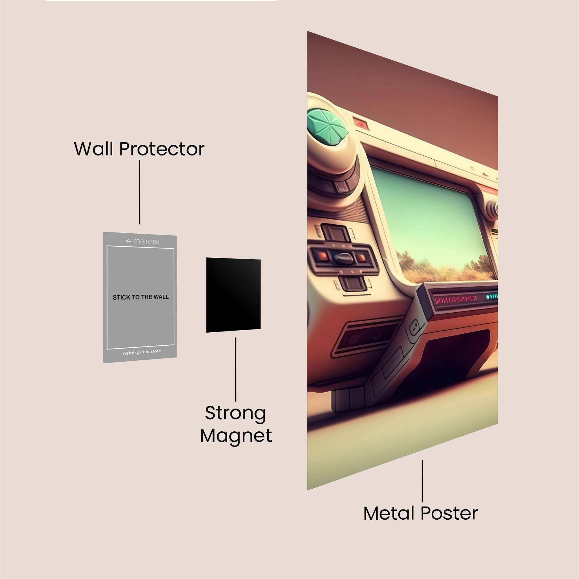 Retro Dream Safe Wall Magnetic / M