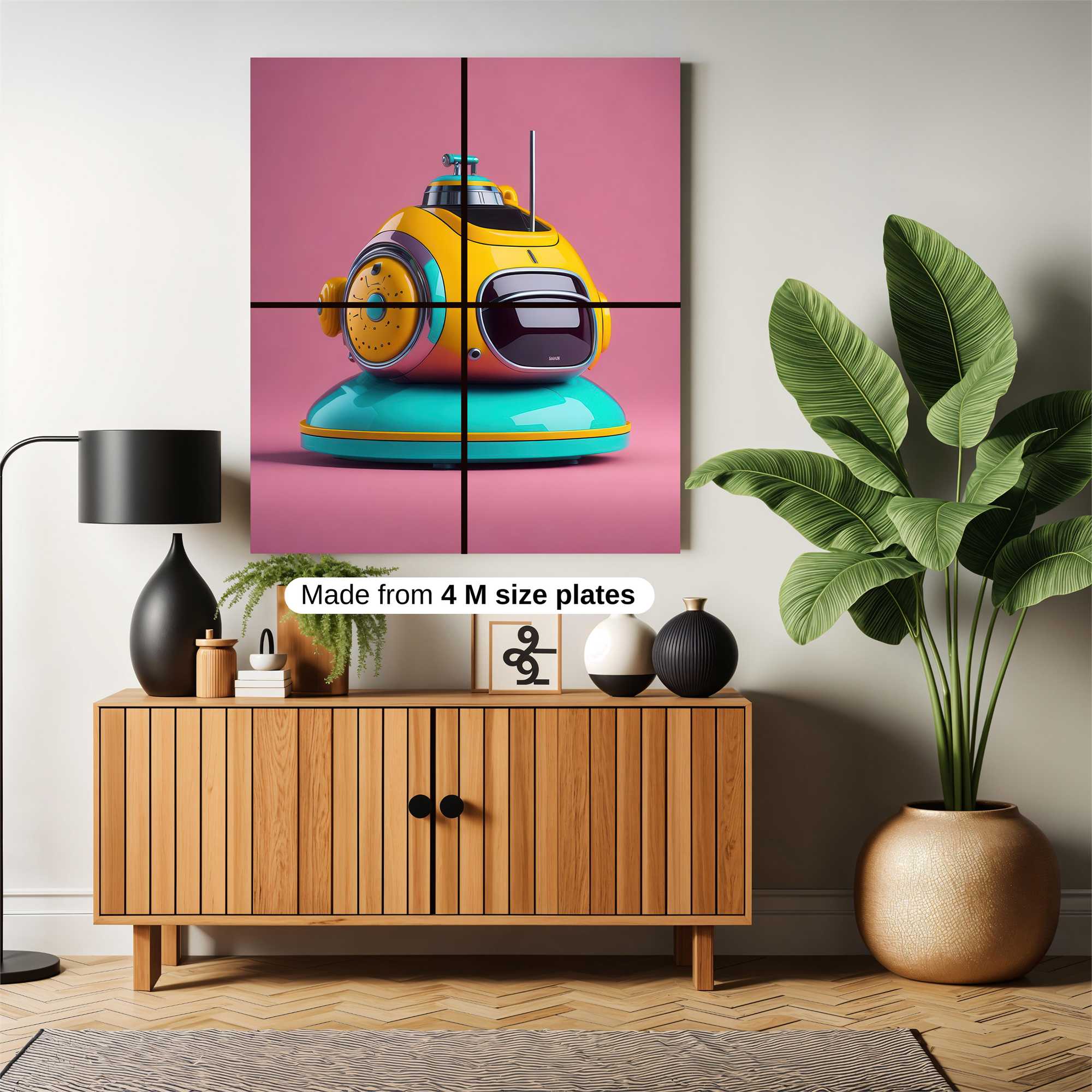 Robot Whimsy Safe Wall Magnetic / M