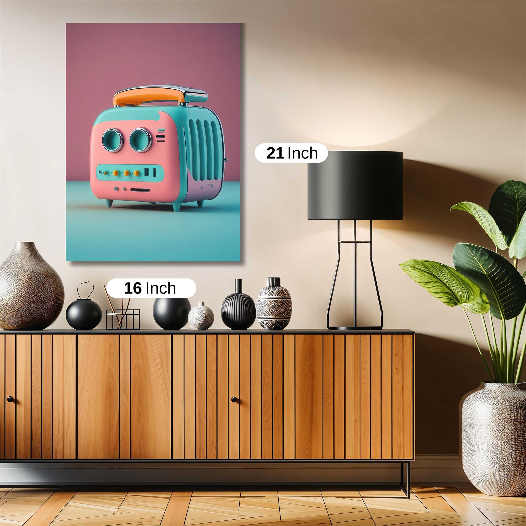 Retro Whimsy Safe Wall Magnetic / M