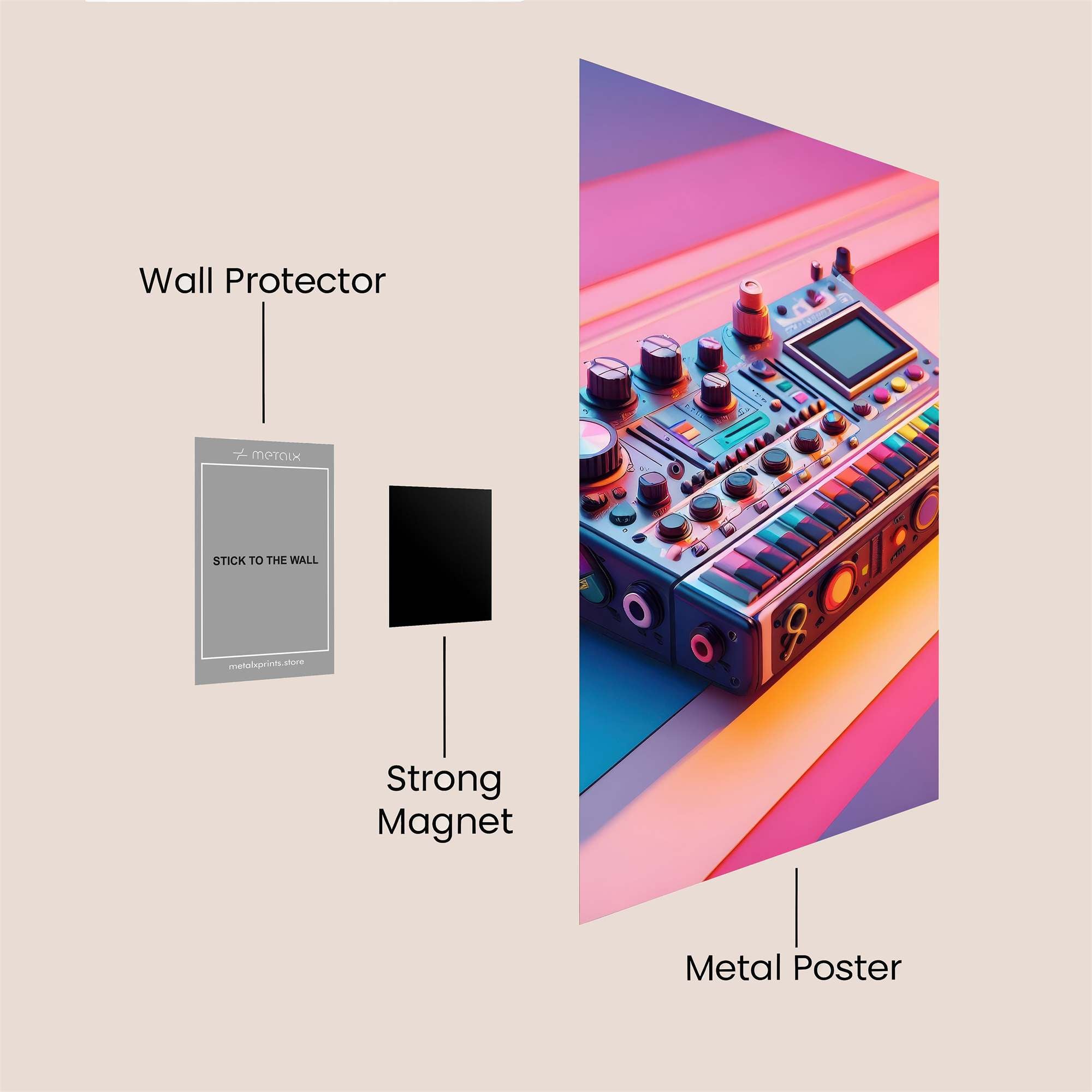 SynthVibes Safe Wall Magnetic / M