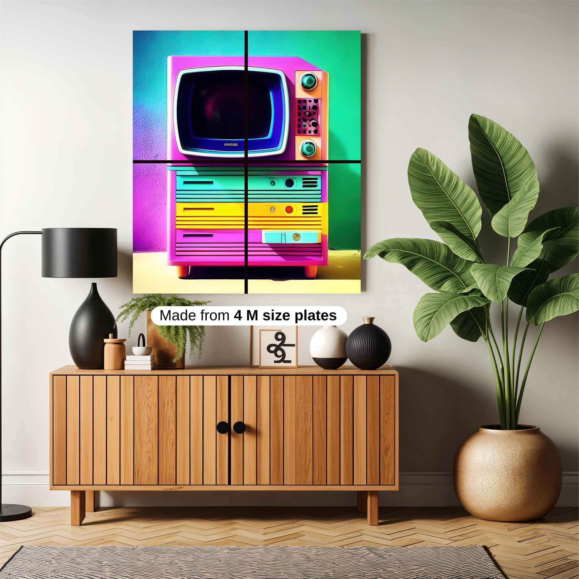 Retro Whimsy Safe Wall Magnetic / M