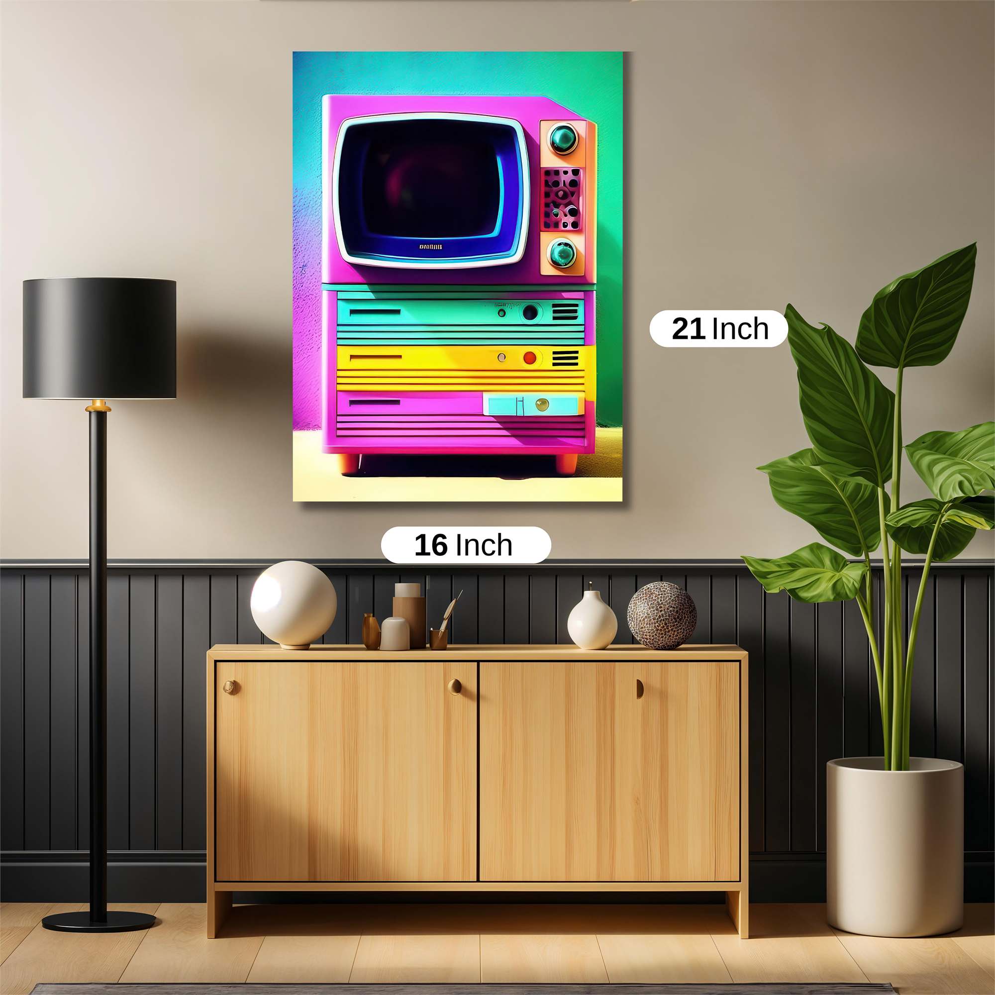 Retro Whimsy Safe Wall Magnetic / M