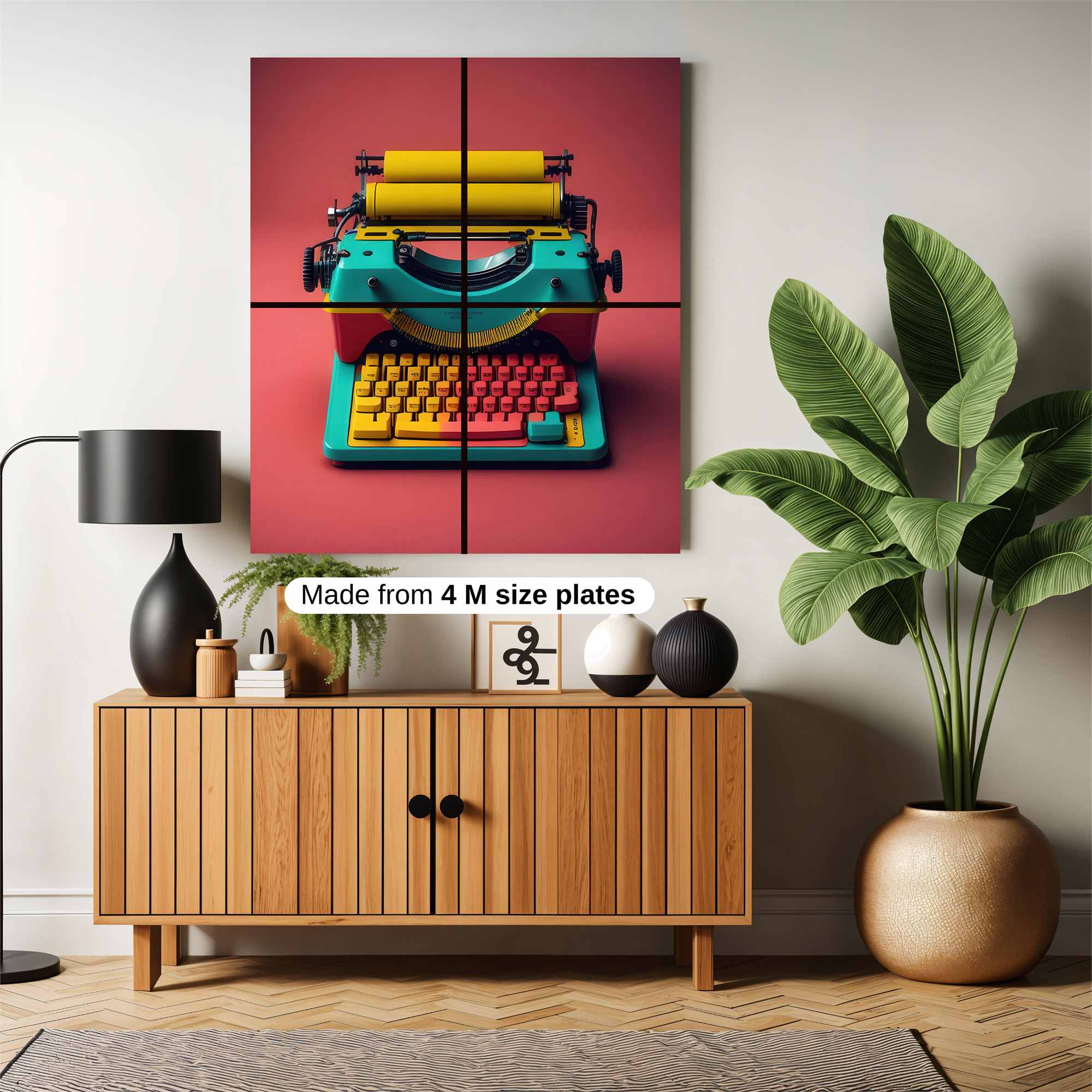 Typewriter Whimsy Safe Wall Magnetic / M