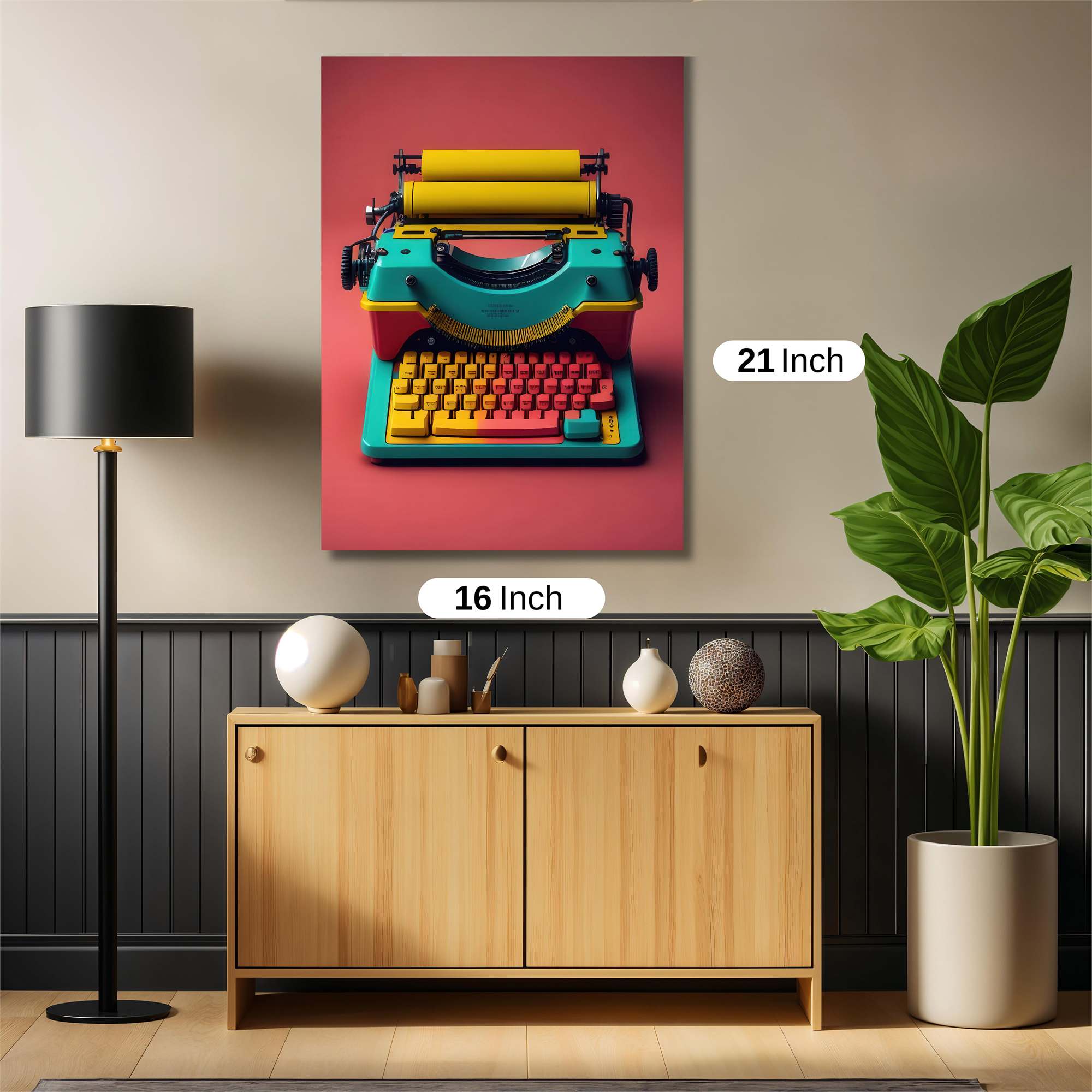 Typewriter Whimsy Safe Wall Magnetic / M