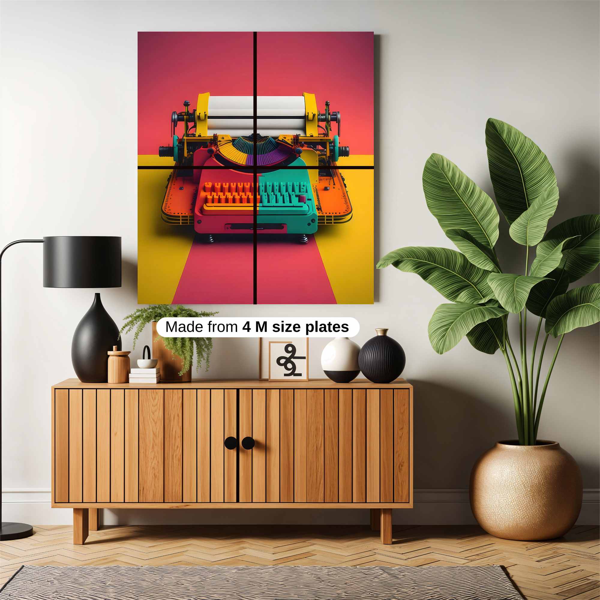 Typewriter Whimsy Safe Wall Magnetic / M