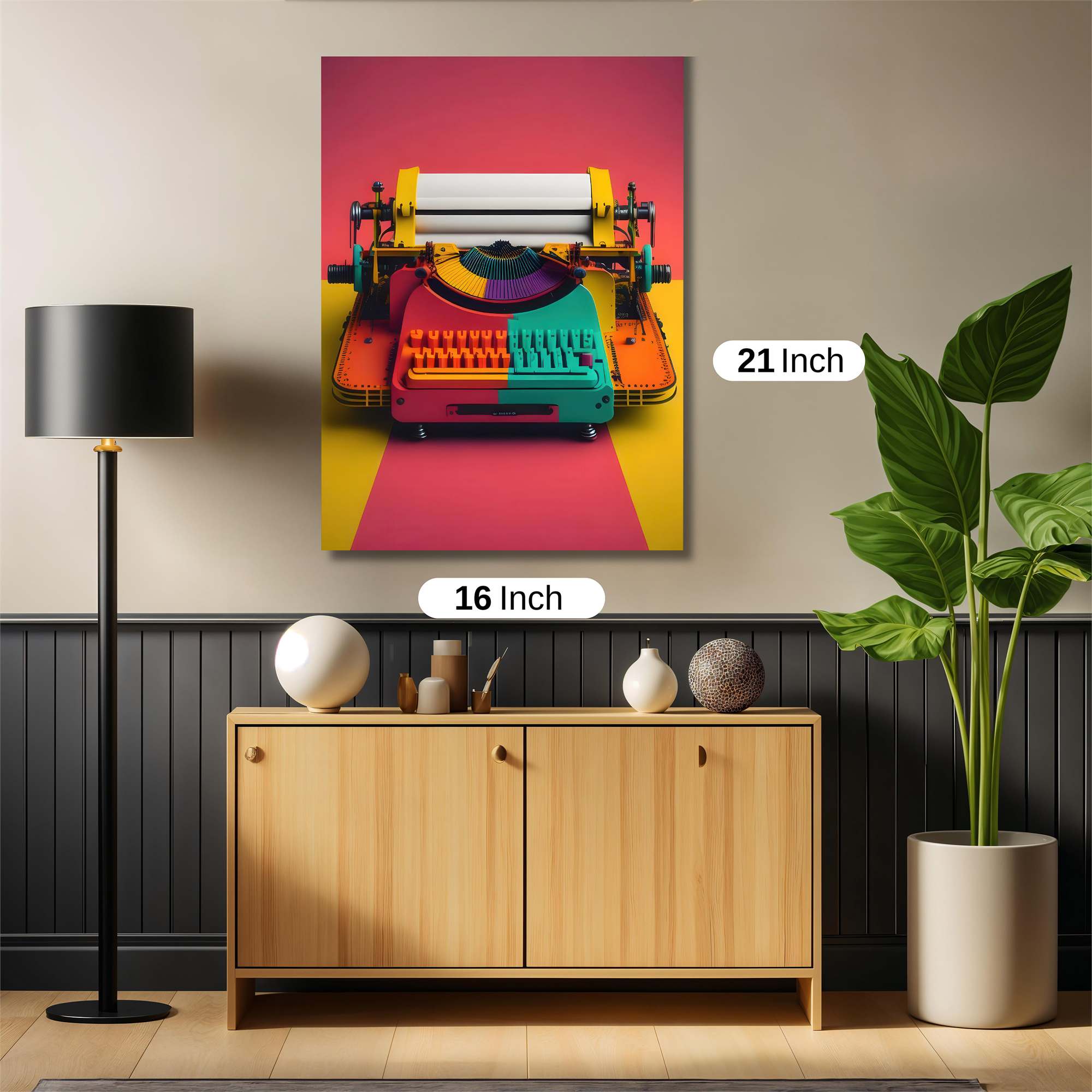 Typewriter Whimsy Safe Wall Magnetic / M