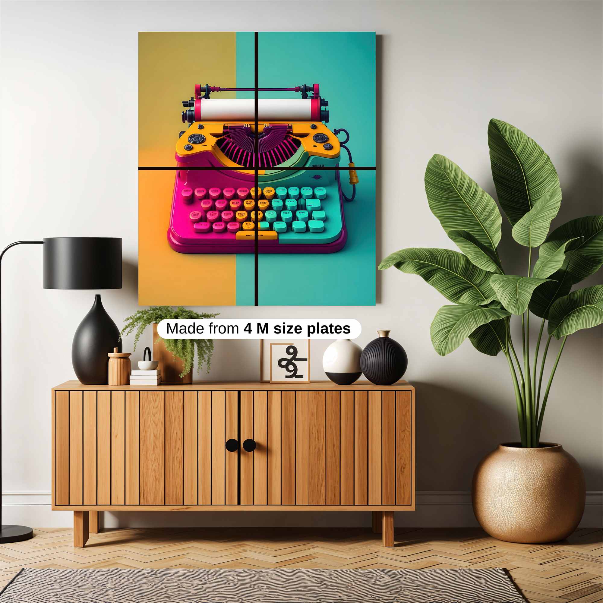 Typewriter Whimsy Safe Wall Magnetic / M