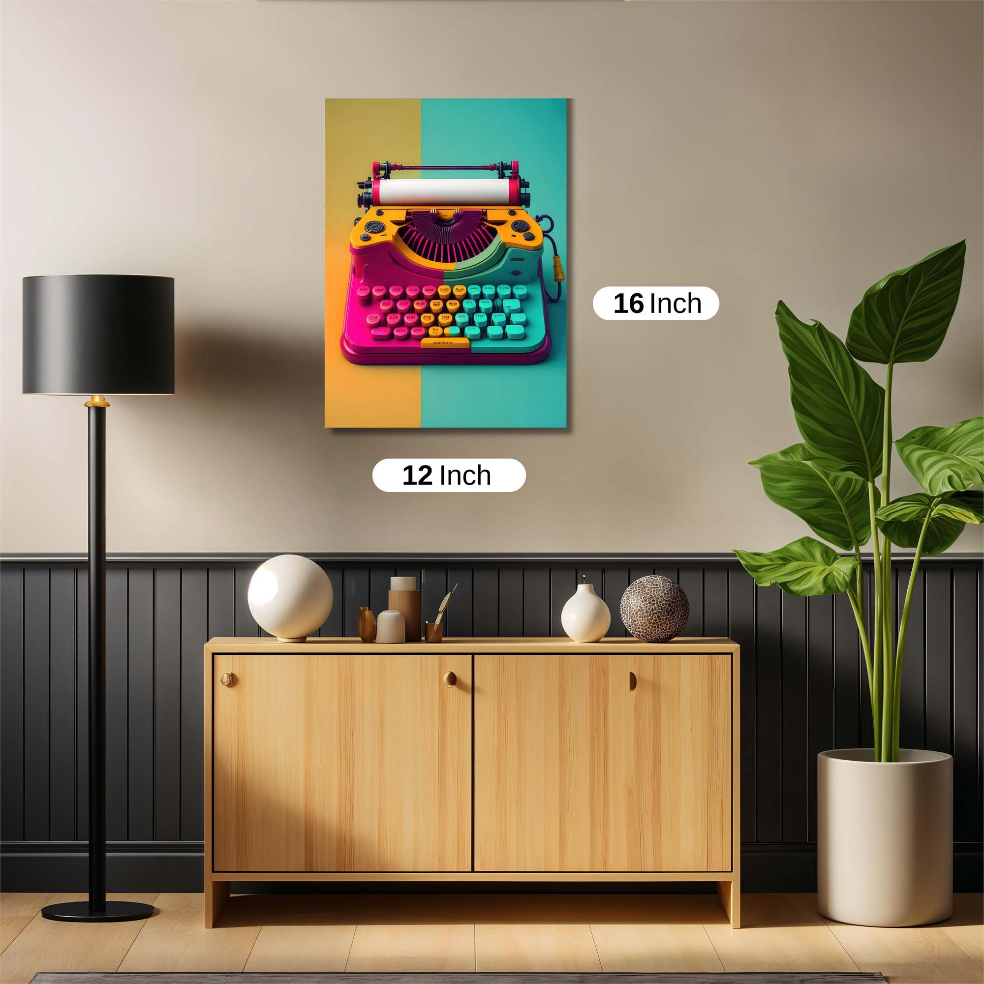 Typewriter Whimsy Safe Wall Magnetic / M