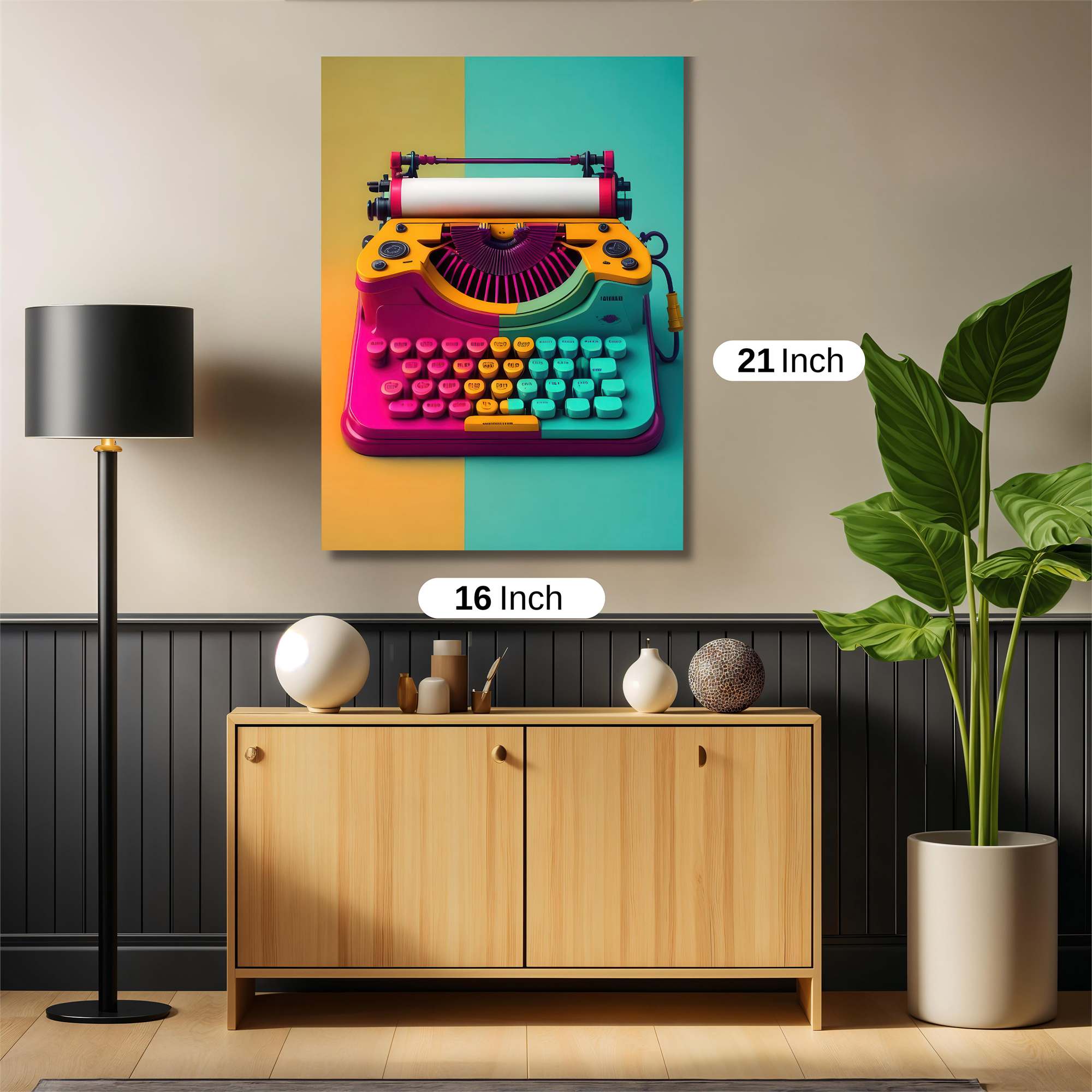 Typewriter Whimsy Safe Wall Magnetic / M