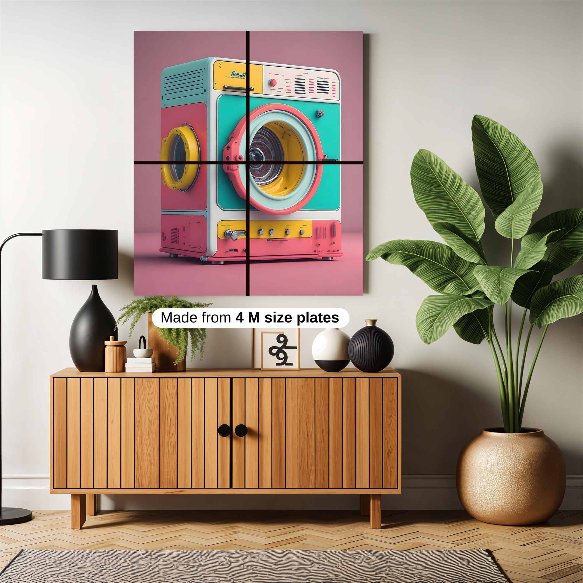 Retro Whimsy Safe Wall Magnetic / M