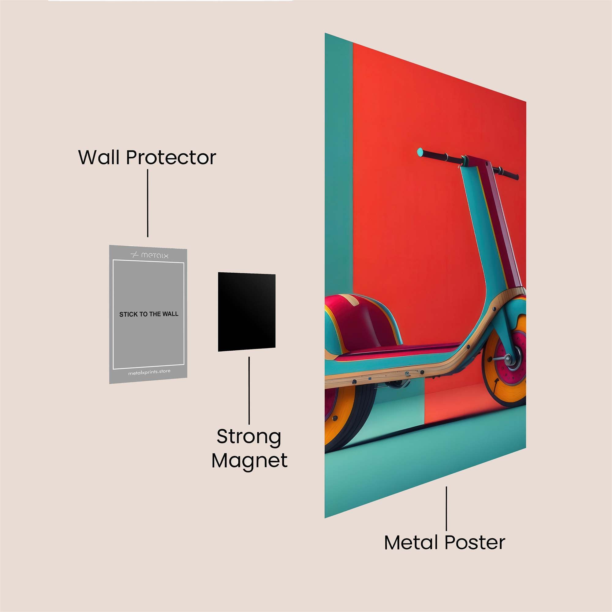 ScooterJoy Safe Wall Magnetic / M