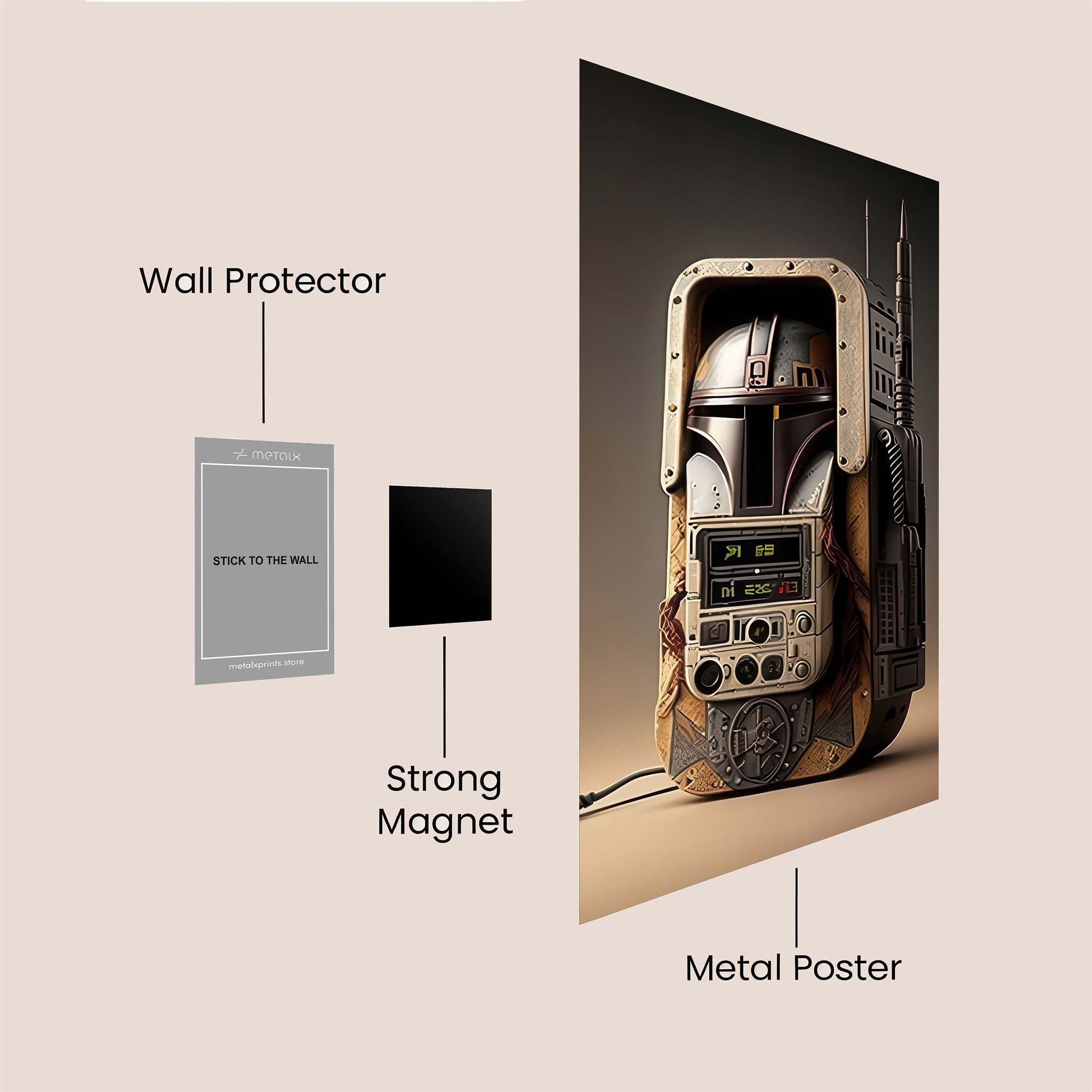 Mando Echo Safe Wall Magnetic / M