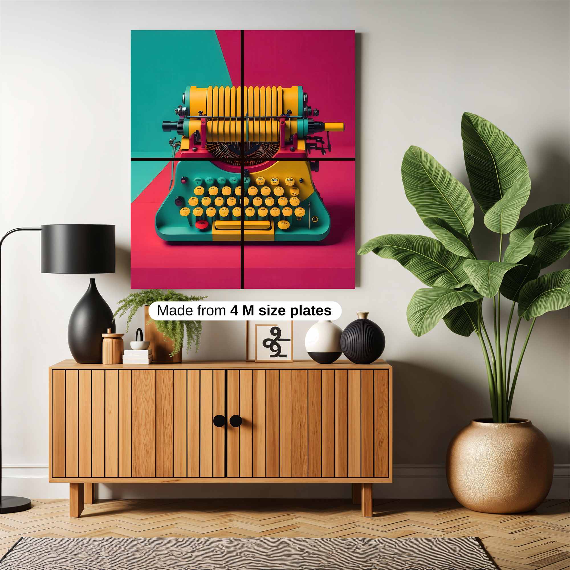 Typewriter Whimsy Safe Wall Magnetic / M