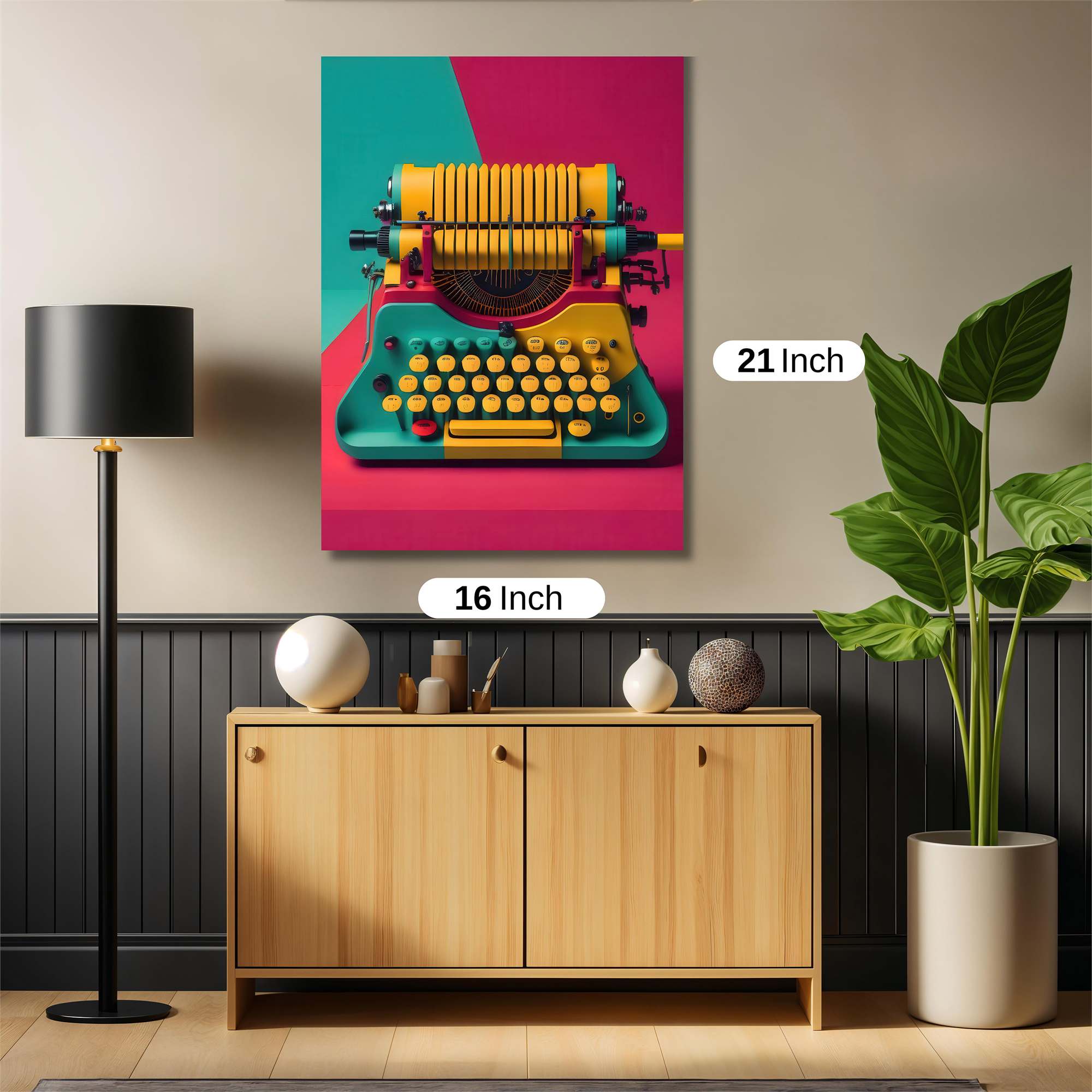 Typewriter Whimsy Safe Wall Magnetic / M