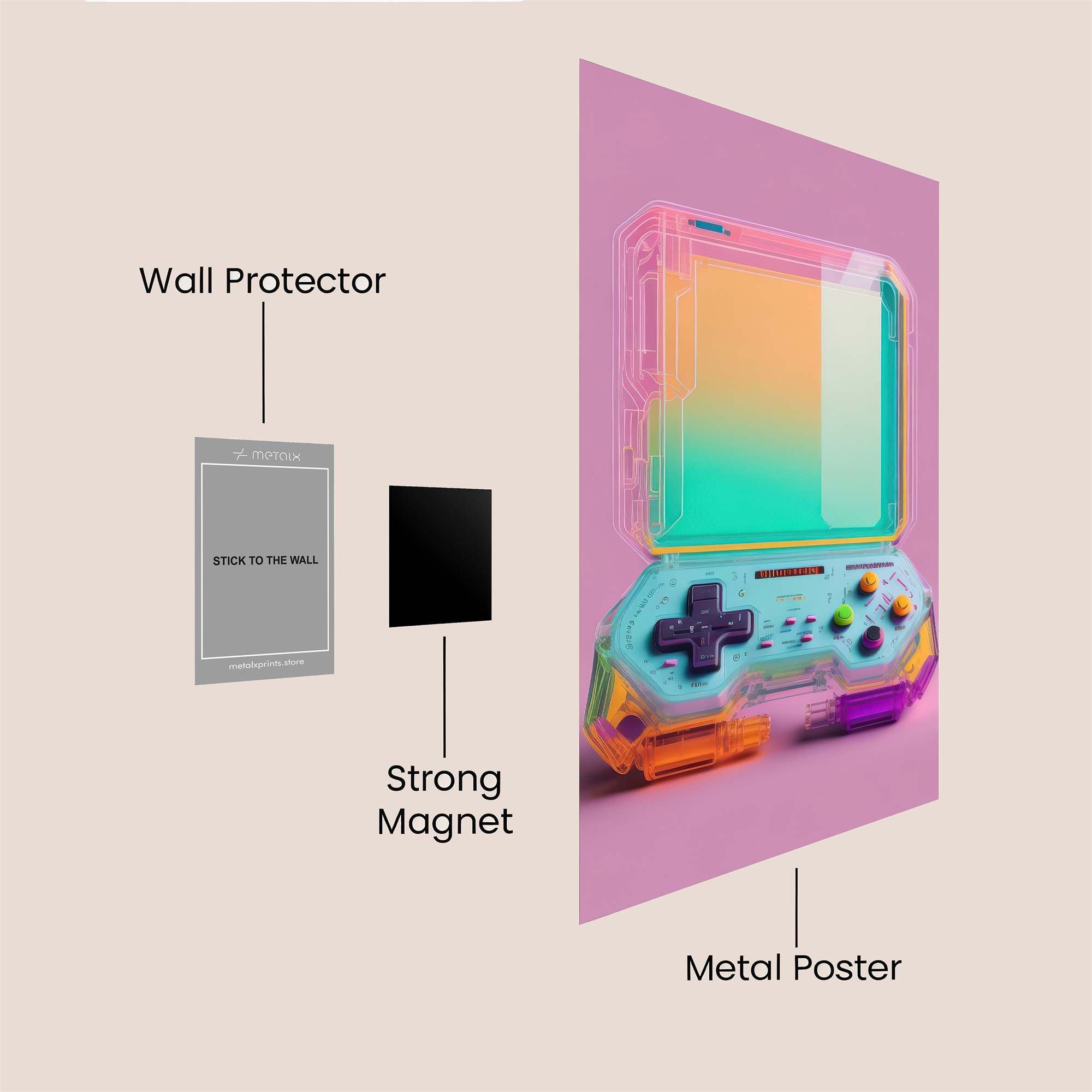 Gameboy Dream Safe Wall Magnetic / M