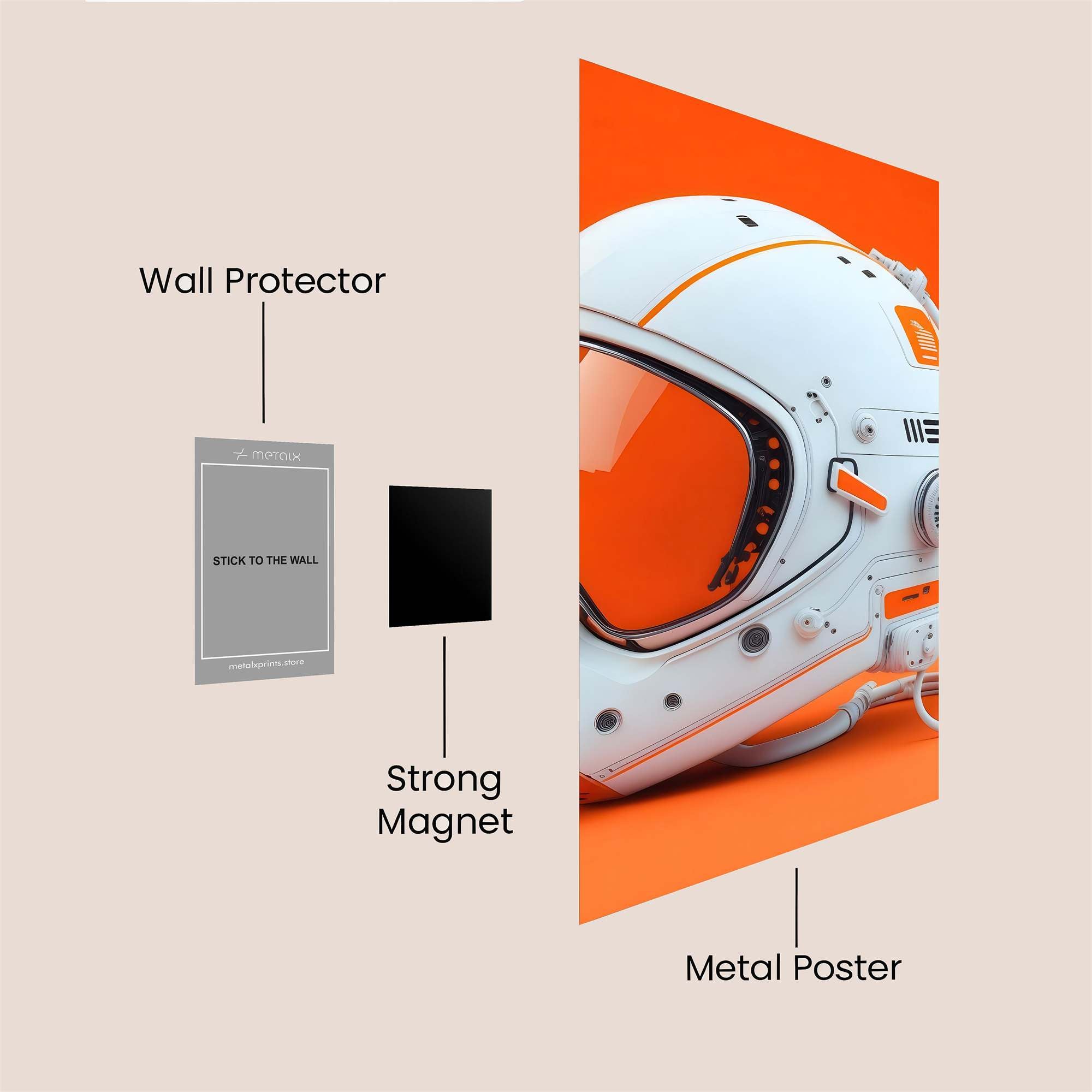 Astronaut Dream Safe Wall Magnetic / M