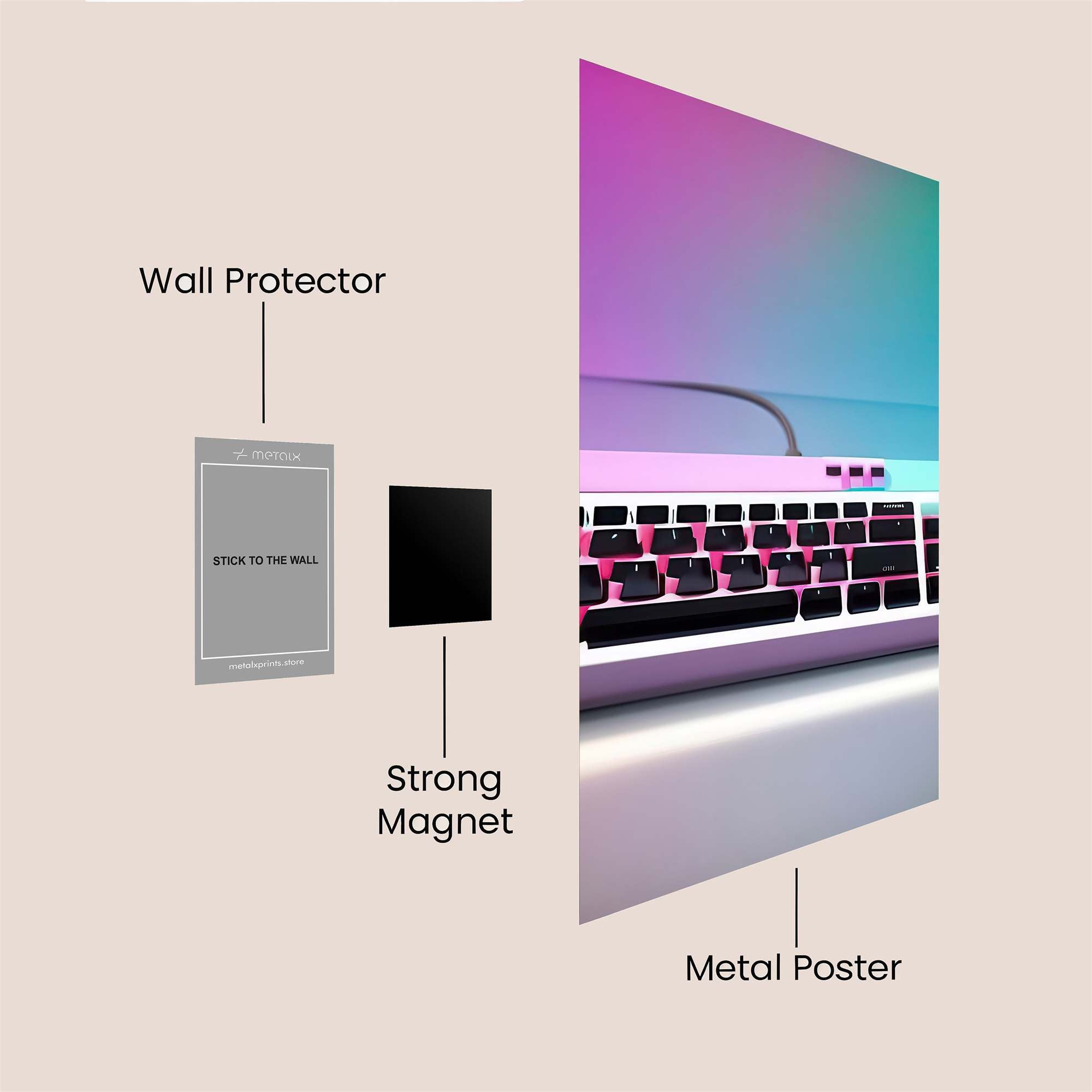 Neon Dream Safe Wall Magnetic / M