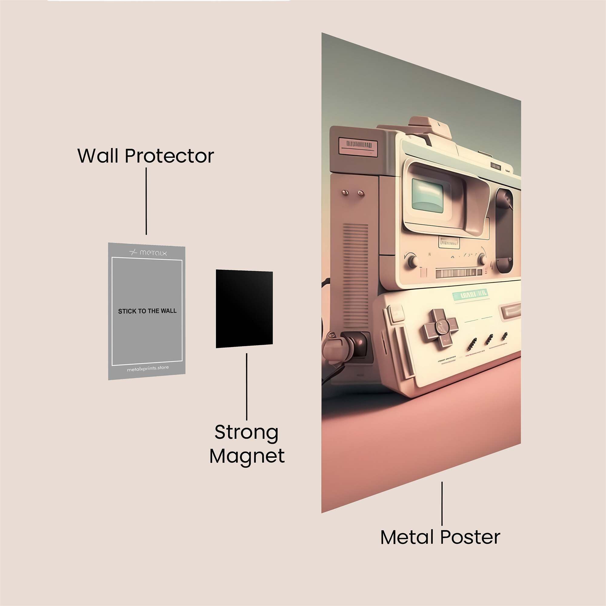 Retro Dream Safe Wall Magnetic / M