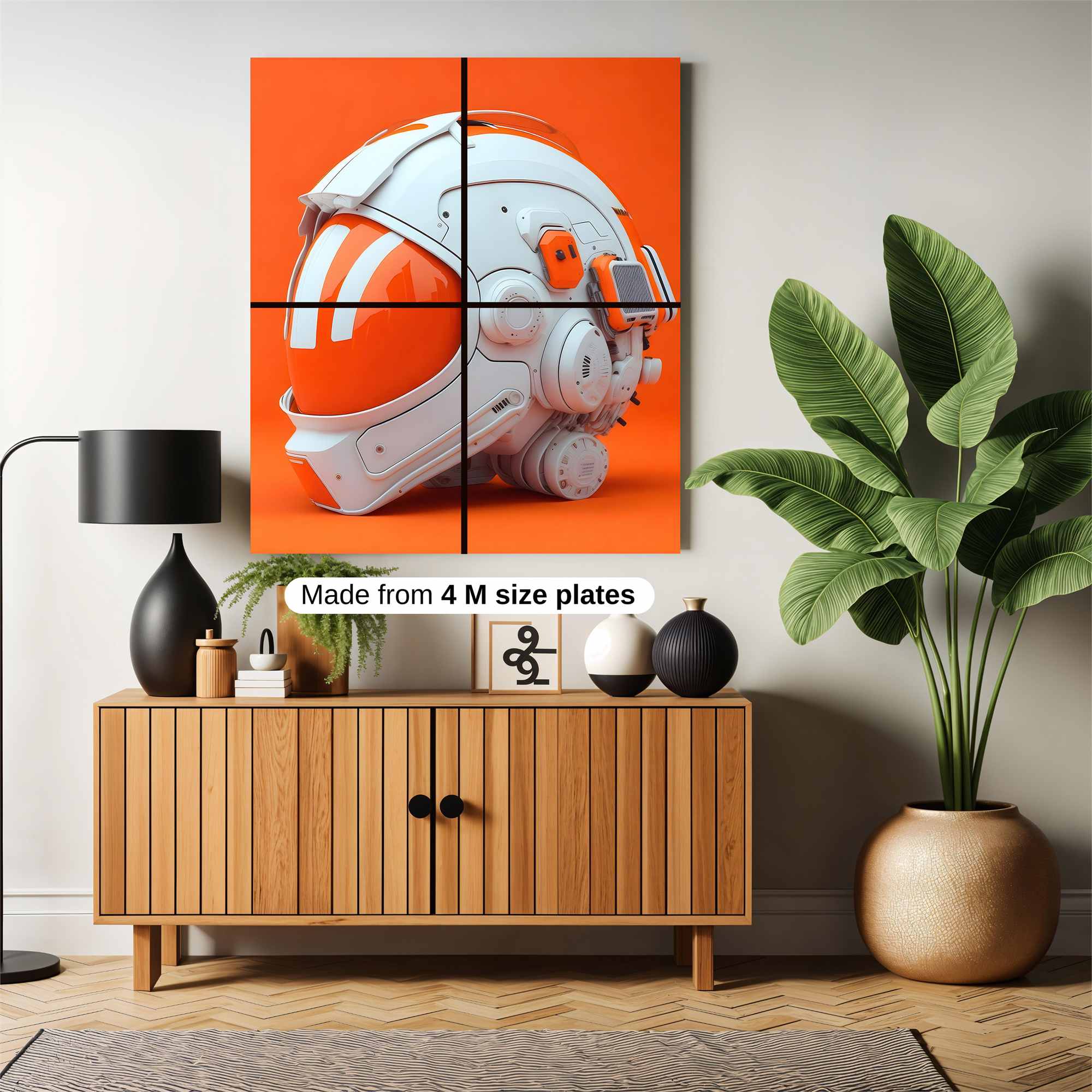 Helmet Futuristic Safe Wall Magnetic / M