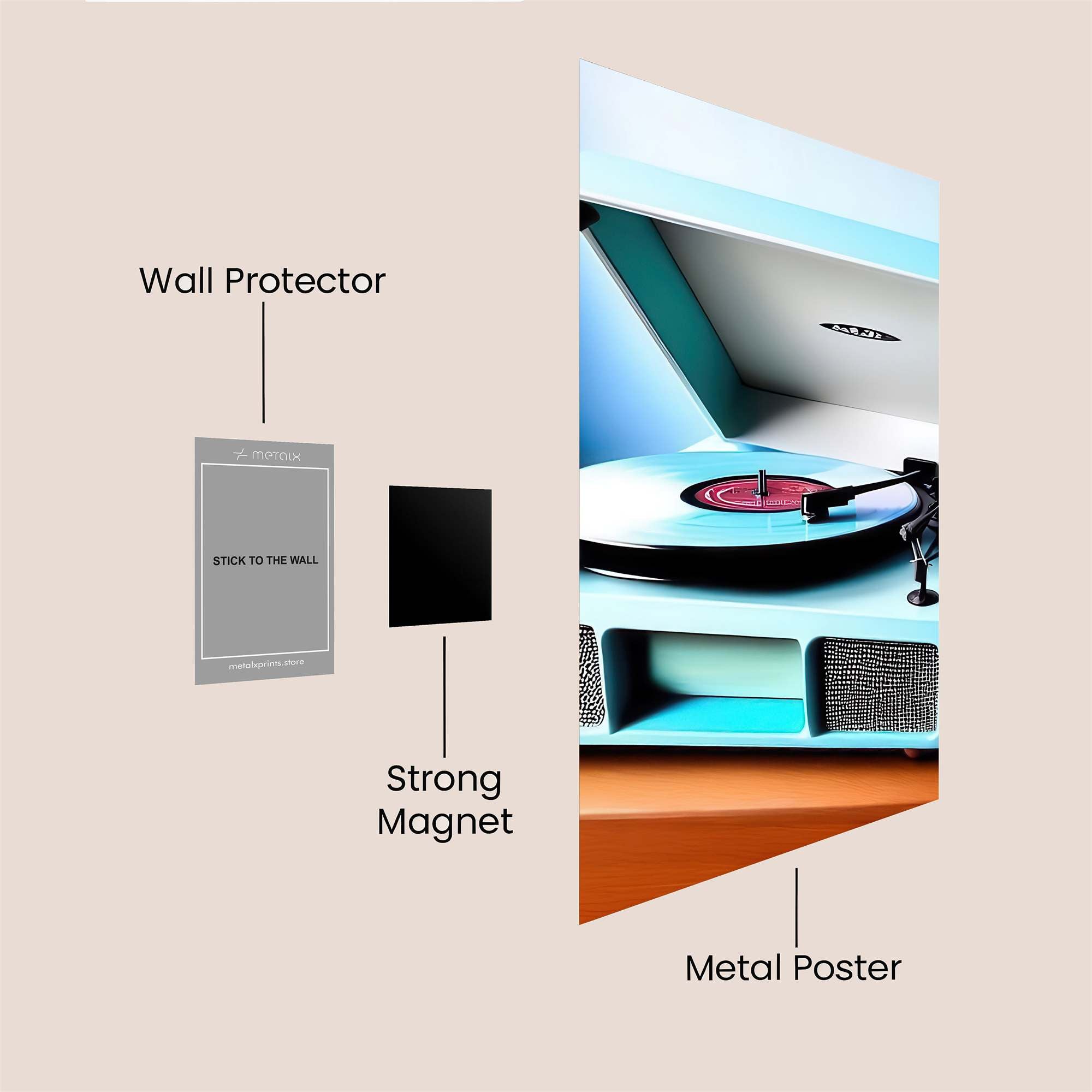 Record Rapture Safe Wall Magnetic / M