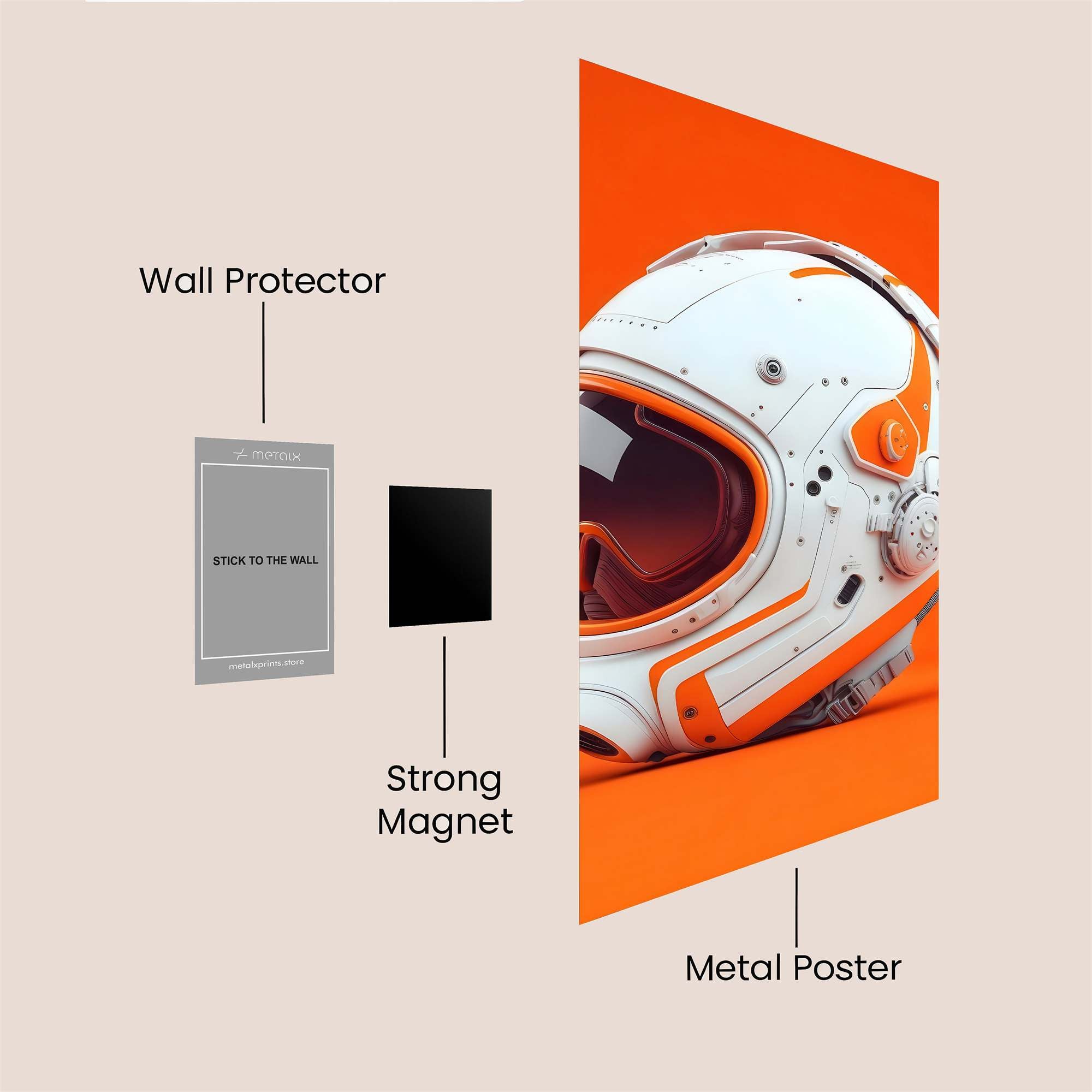 Helmet Radiant Safe Wall Magnetic / M