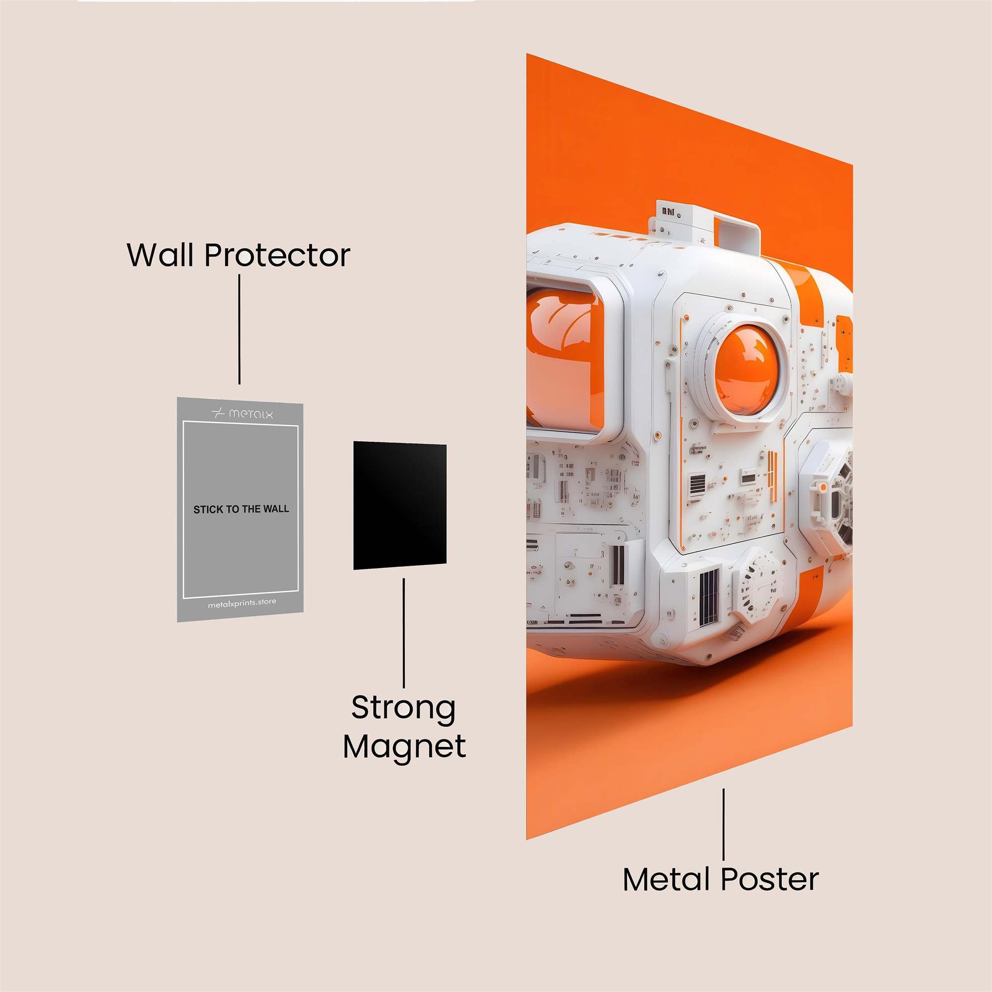BB-8 Curious Safe Wall Magnetic / M