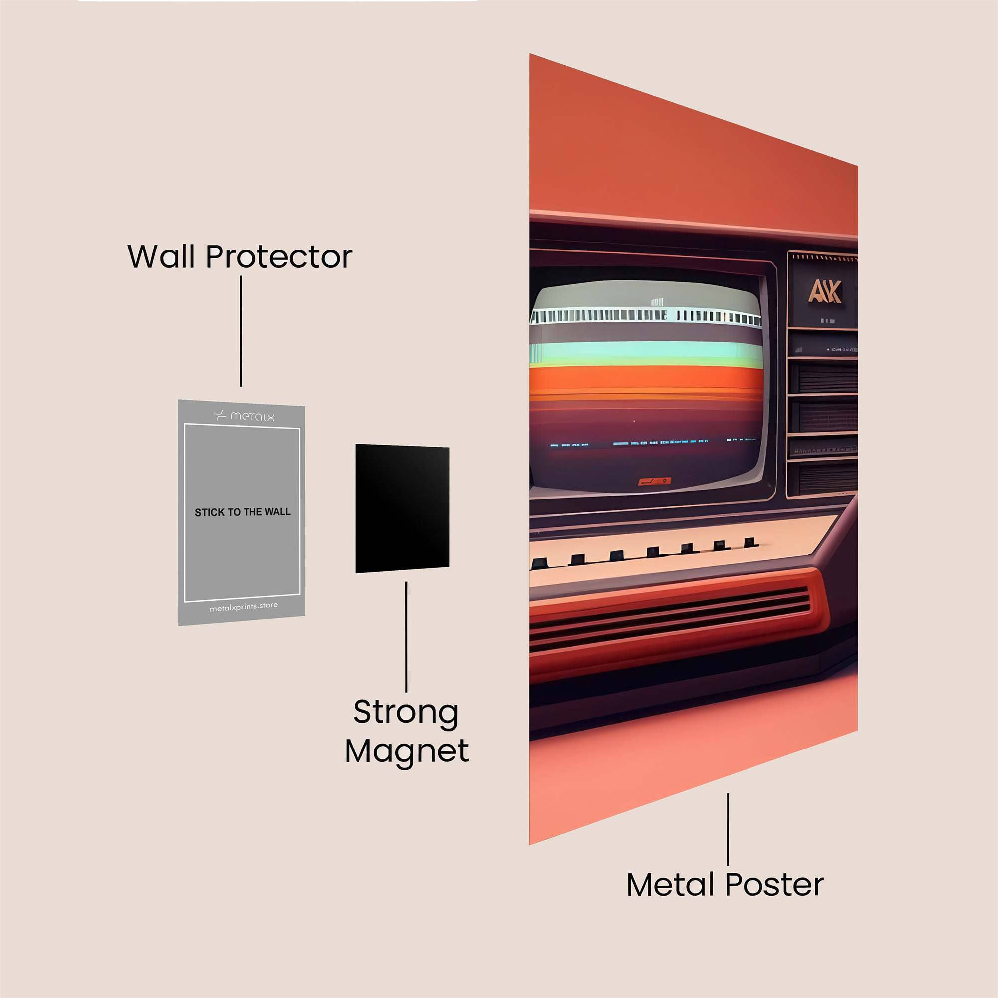 Retro Dream Safe Wall Magnetic / M