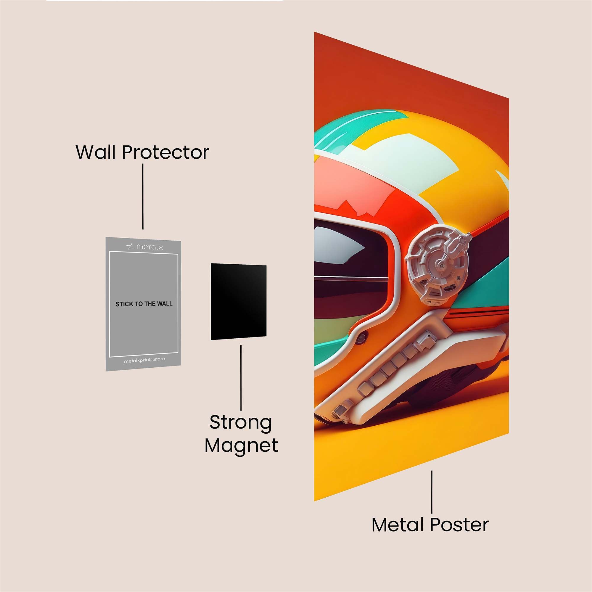 RetroVibe Safe Wall Magnetic / M