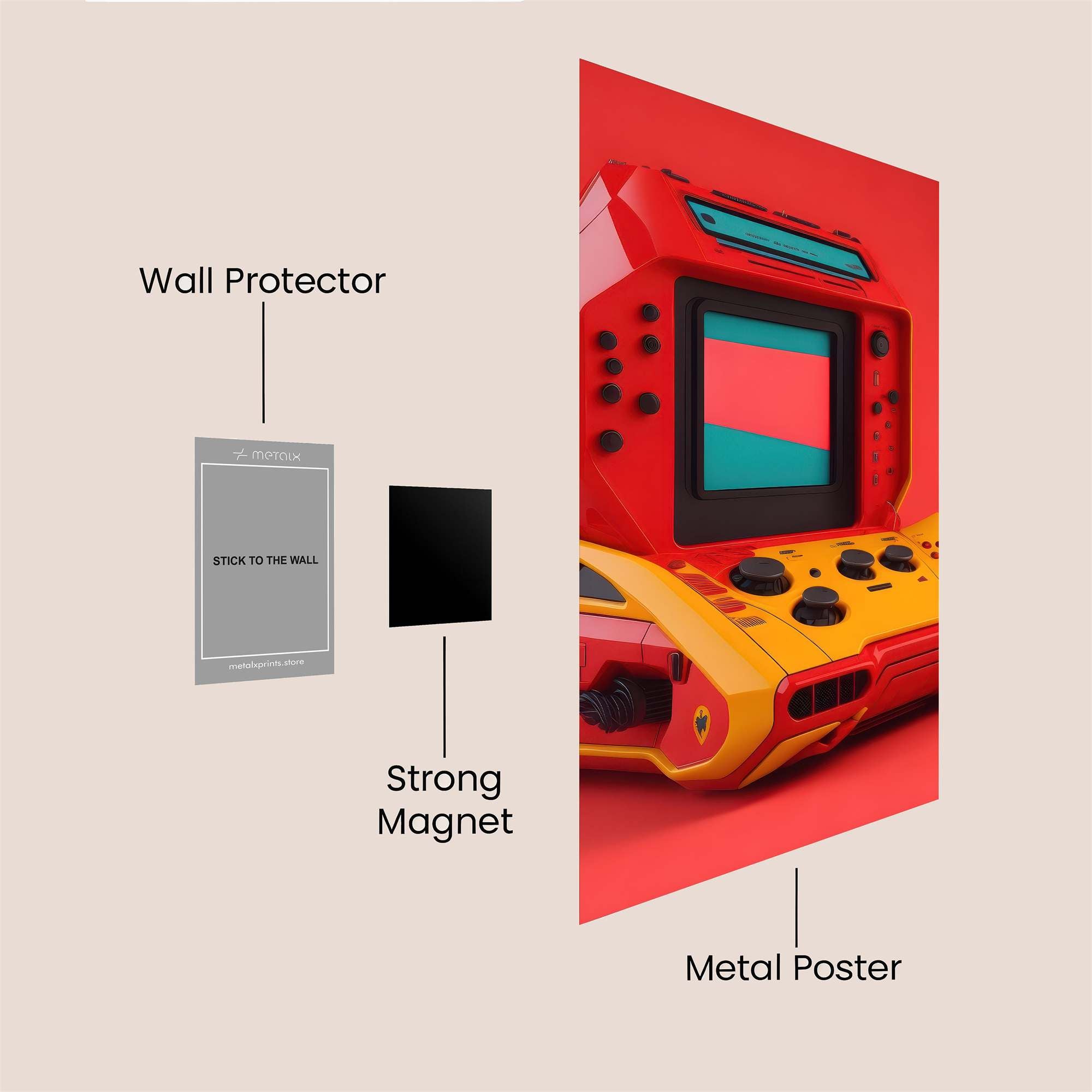 RetroVibe Safe Wall Magnetic / M